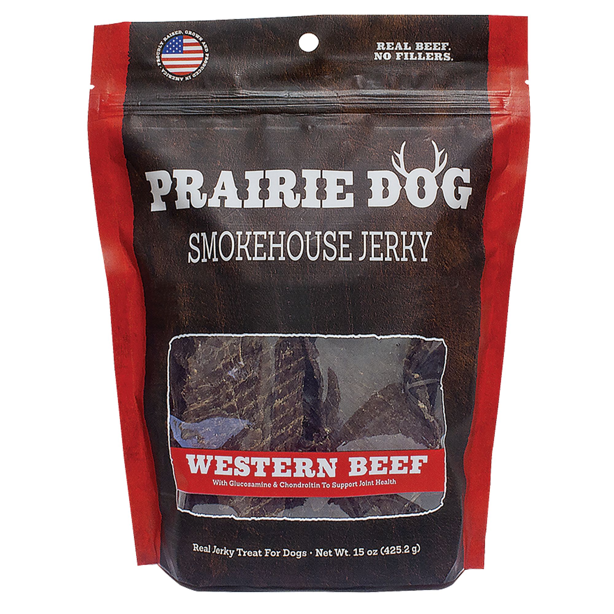 Prairie Dog Smokehouse Jerky Dog Treat Natural Grain Free Western Beef Size 15 Oz Prairie Dog Smokehouse Jerky Dog Treat Natural Grain Free Western Beef Size 15 Oz