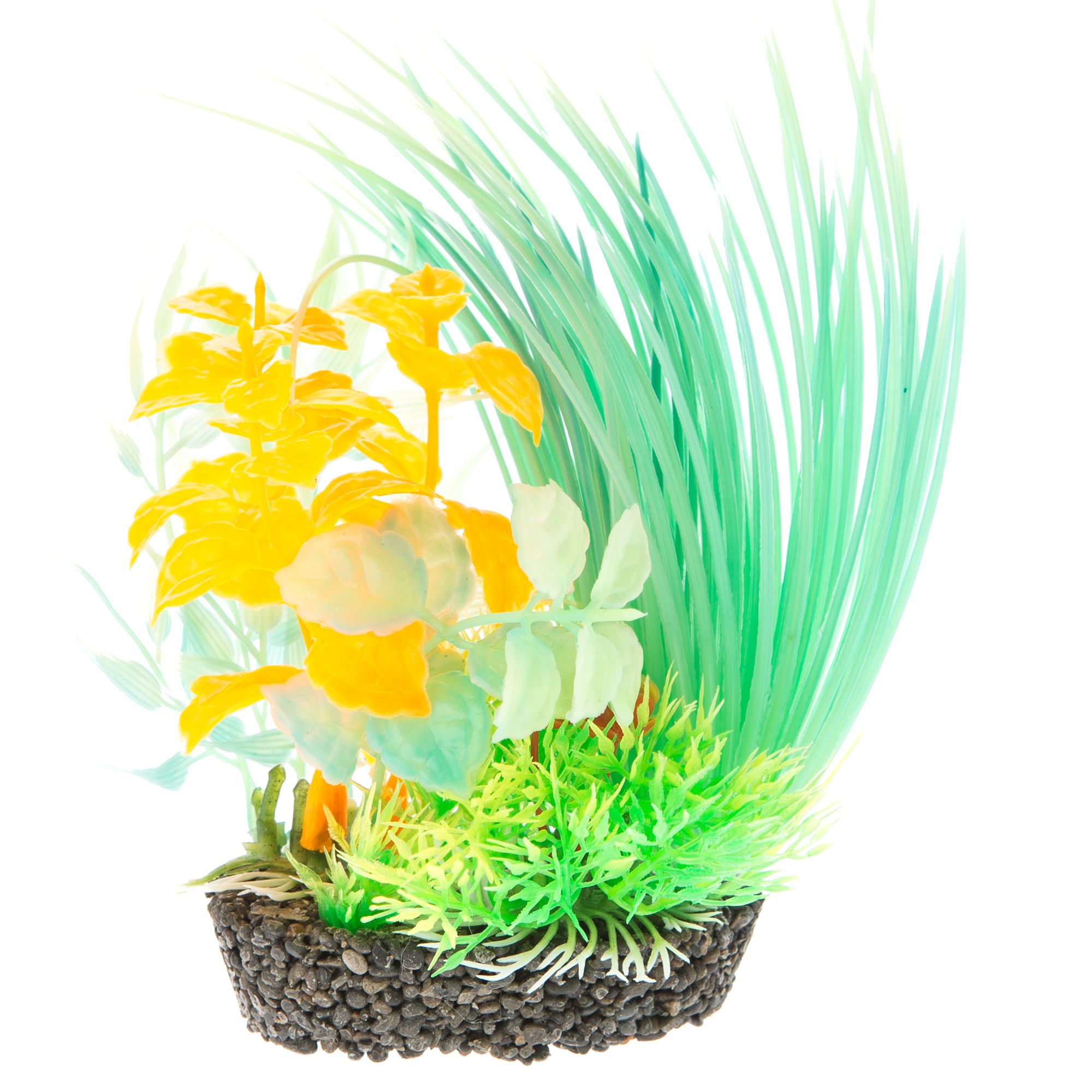 Top Fin Artificial Glow Landscape Aquarium Tank Plant - 6" in Orange, Size: Small | Plastic PetSmart