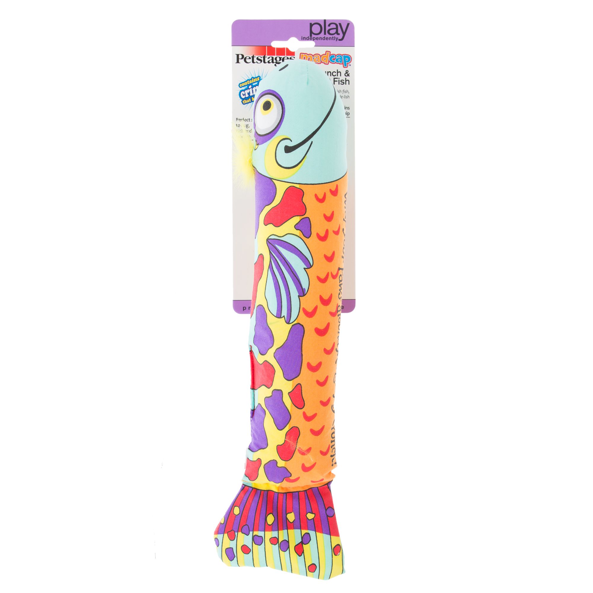Petstages&reg; Cruch and Wrestle Fish Cat Toy