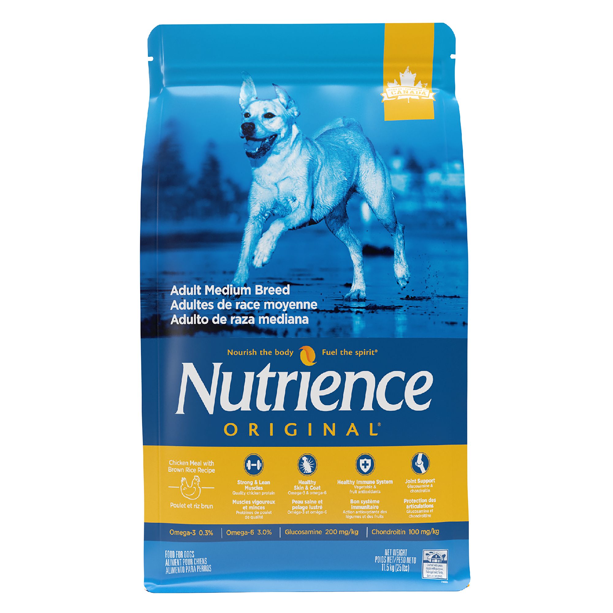 Nutrience® Original Medium Breed Adult Dog Food - Chicken Meal & Brown Rice (11.5 kg)