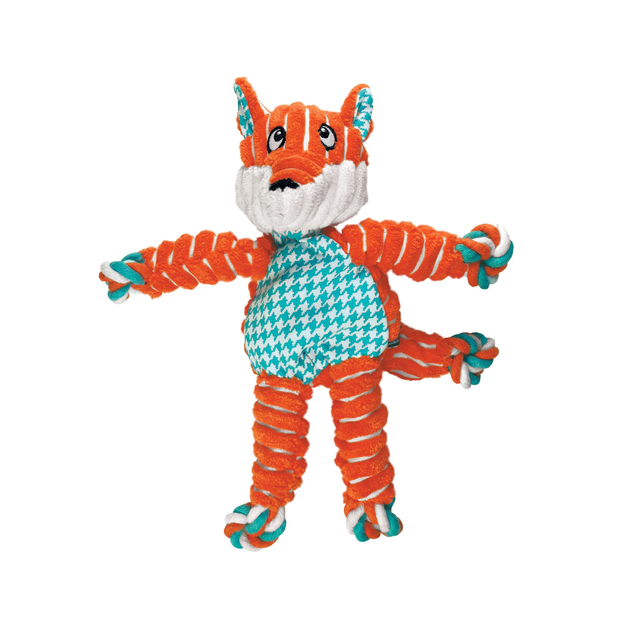 KONG Floppy Knot Fox Dog Toy - Rope, Squeaker, Size: Small/Medium | PetSmart