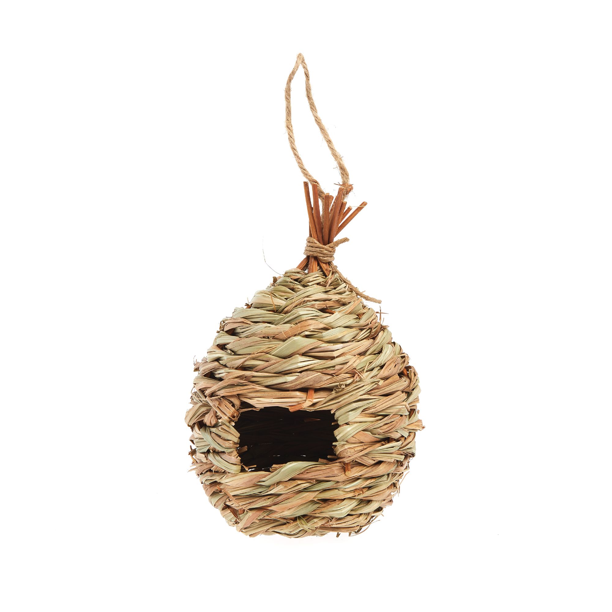 All Living Things® Hand Woven Bird Nest for Pet Bird Nesting Hut for Small & Medium Birds (Medium)