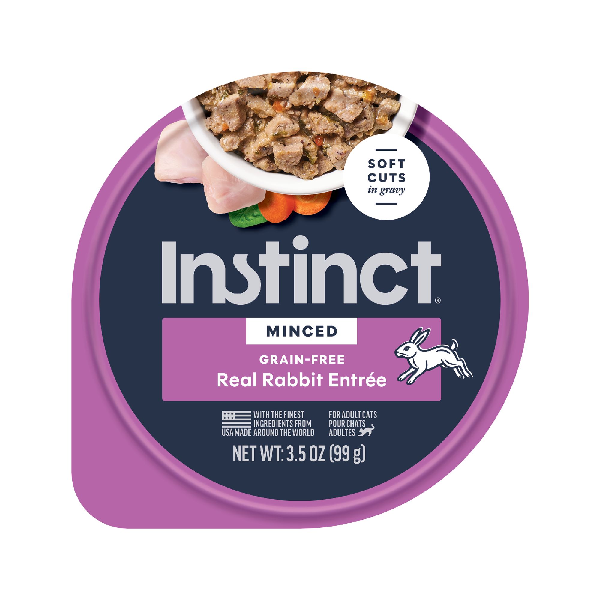 Instinct Grain Free Minced Cat Food - Natural, Bunny Rabbit, Adult, Size: 3.5 oz | PetSmart