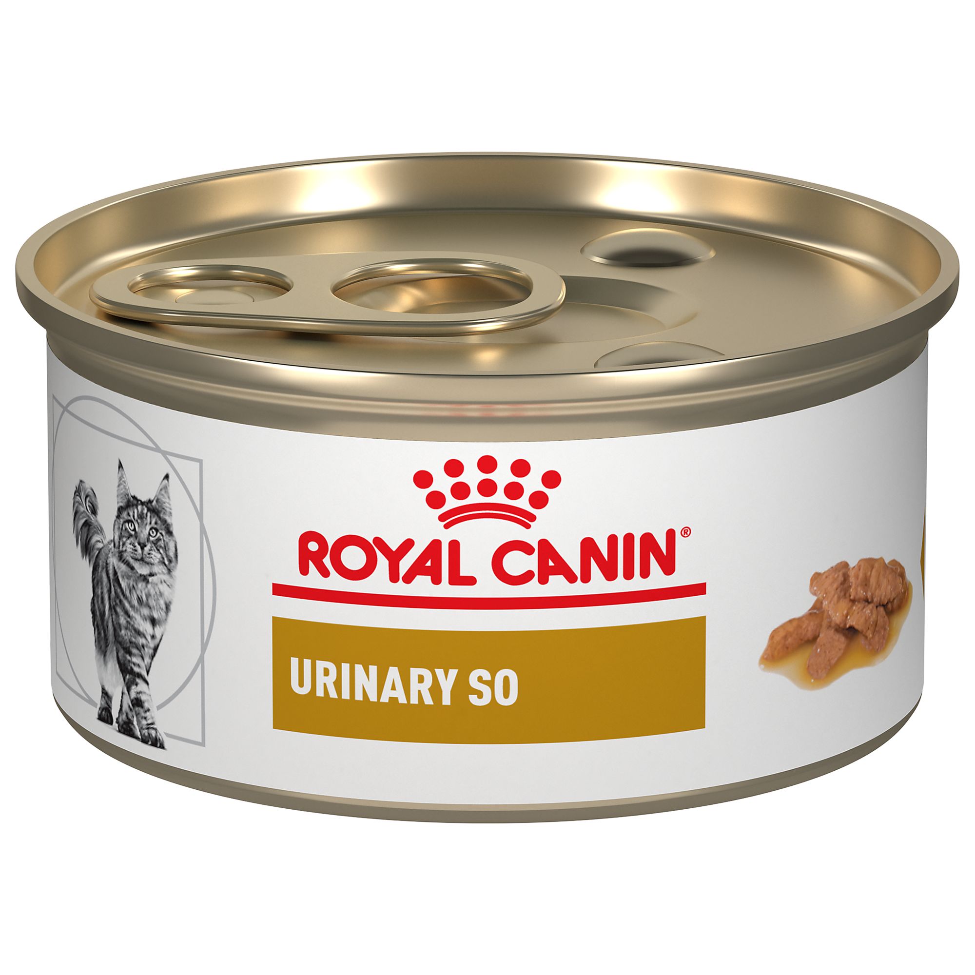 Royal Canin Veterinary Diet Feline Urinary SO Adult Cat Morsels In Gravy Wet Food  3 oz can | PetSmart