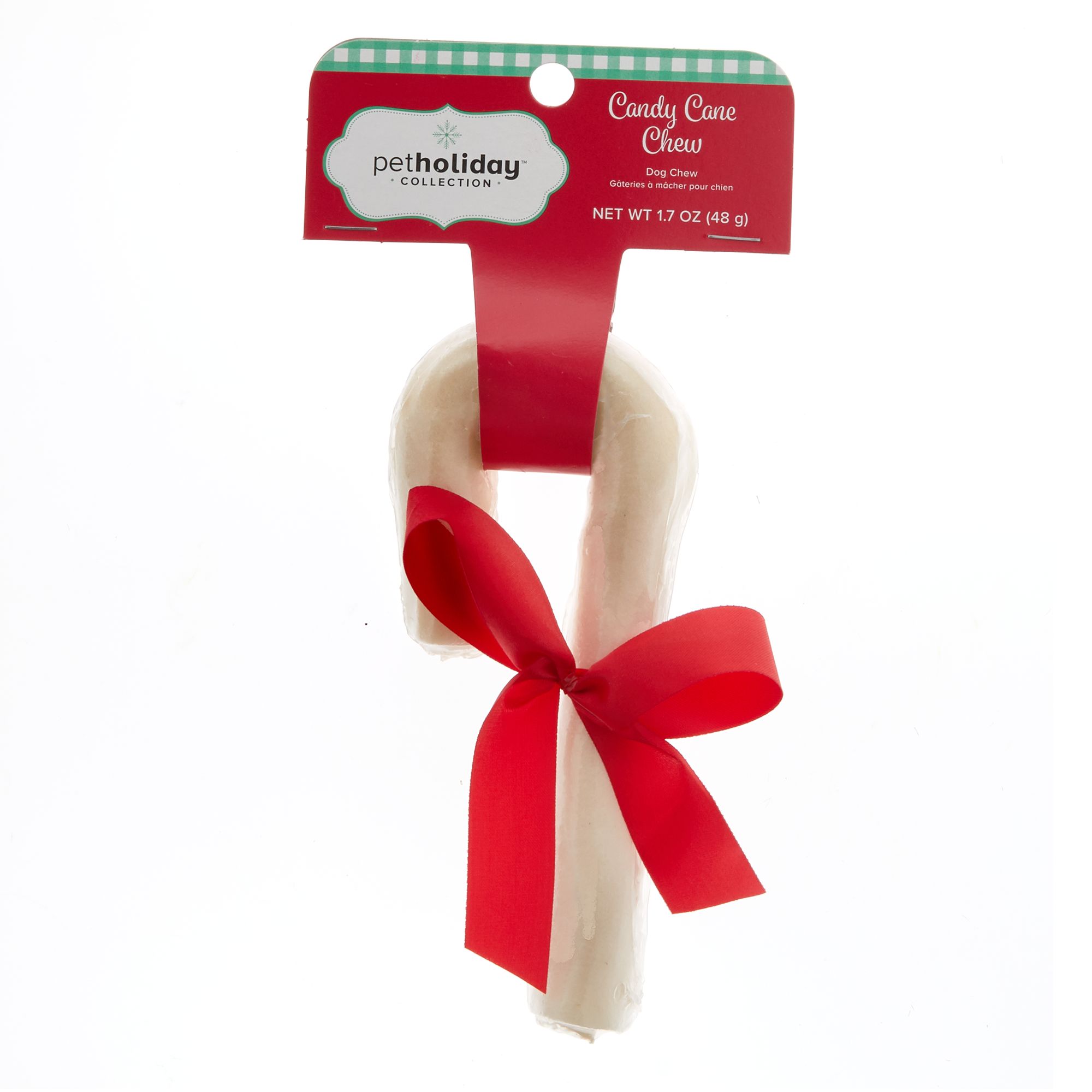 Pet Holiday, Candy Cane Chew Dog Treat size: 6 in, Rawhide | Shop Your