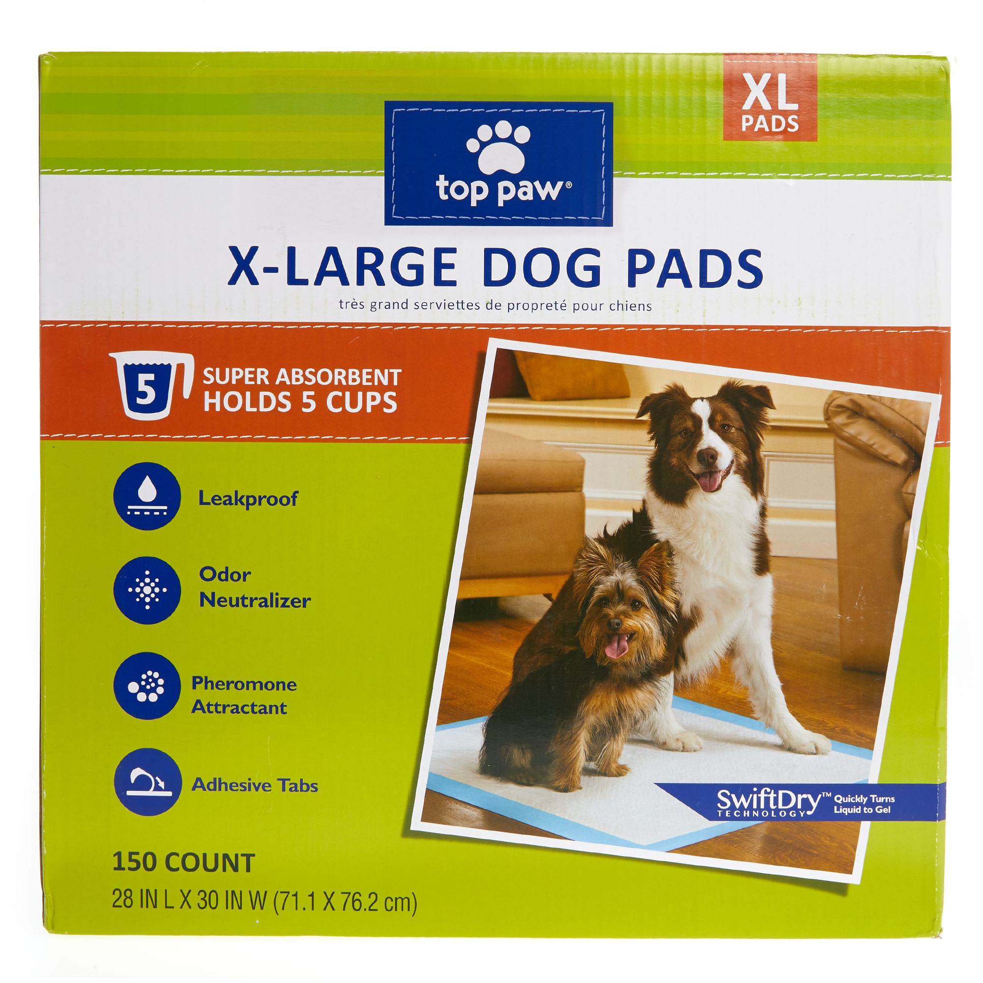 Top Paw XLarge Dog Pads size 150 Count Shop Your Way Online