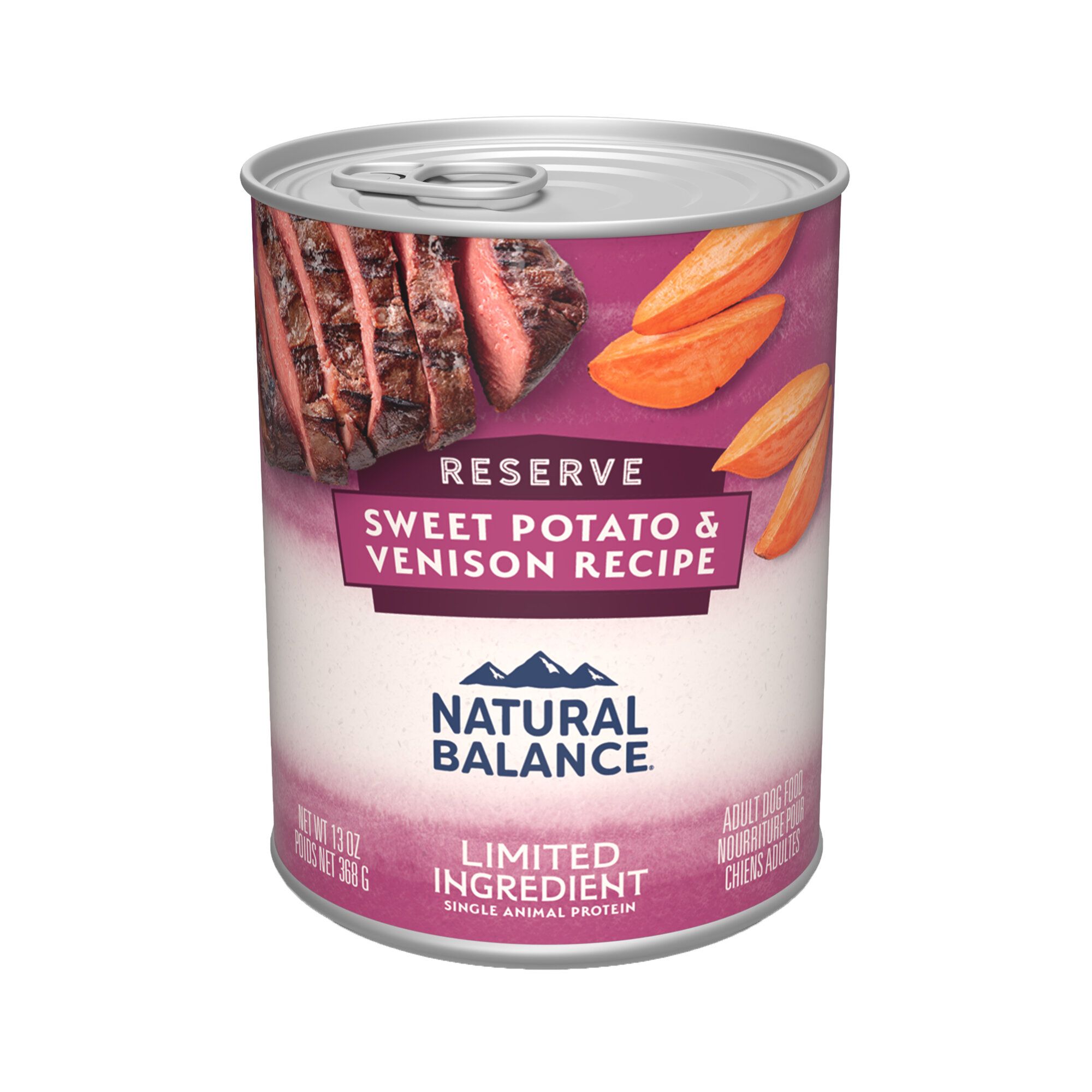 Natural Balance Limited Ingredient Diets Adult Wet Dog Food - Grain Free, Sweet Potato and Venison, Size: 13 oz | PetSmart Salmon