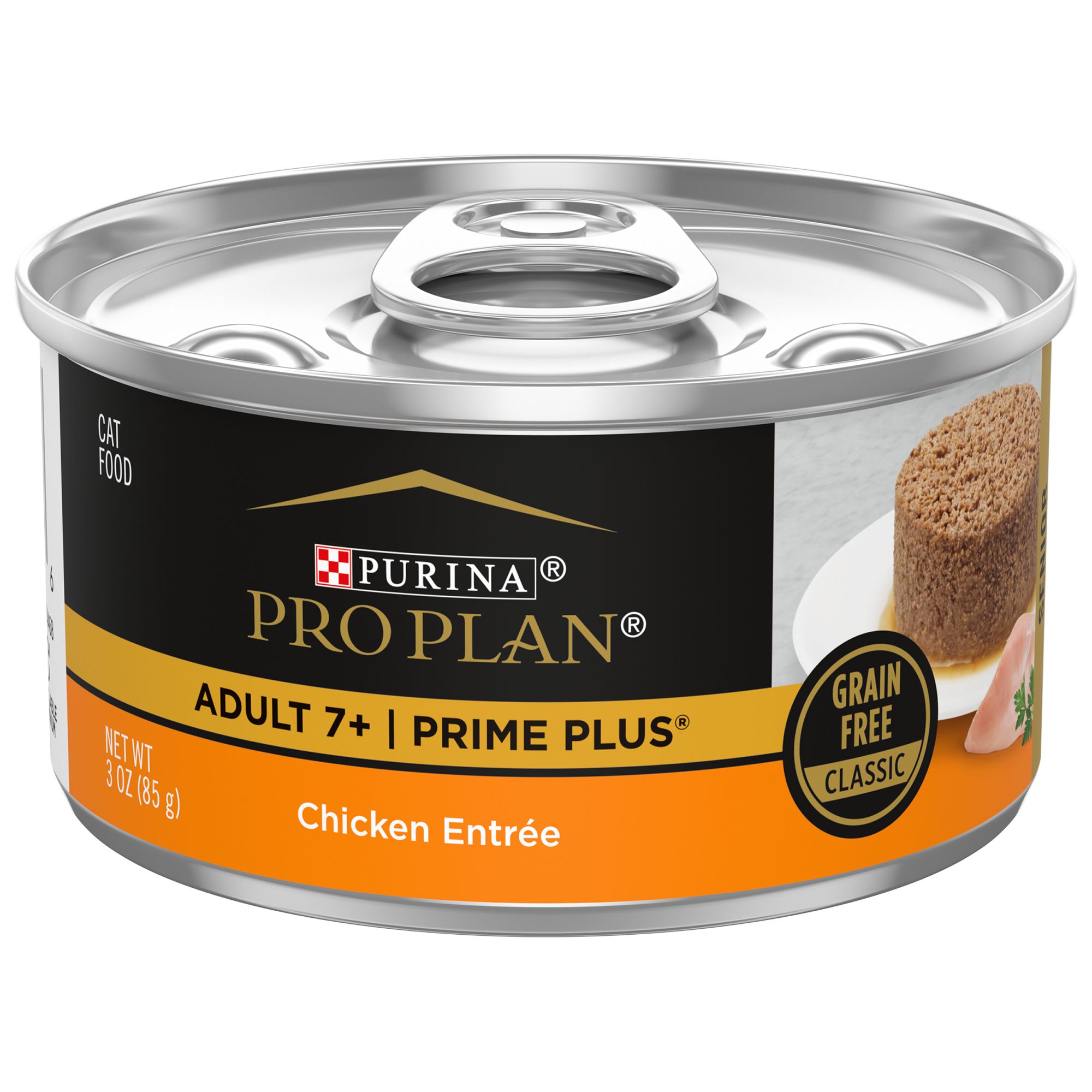 Purina Pro Plan Prime Plus Senior Wet Cat Food - Grain Free, With Vitamins, 3 Oz, Flavor: Chicken | PetSmart