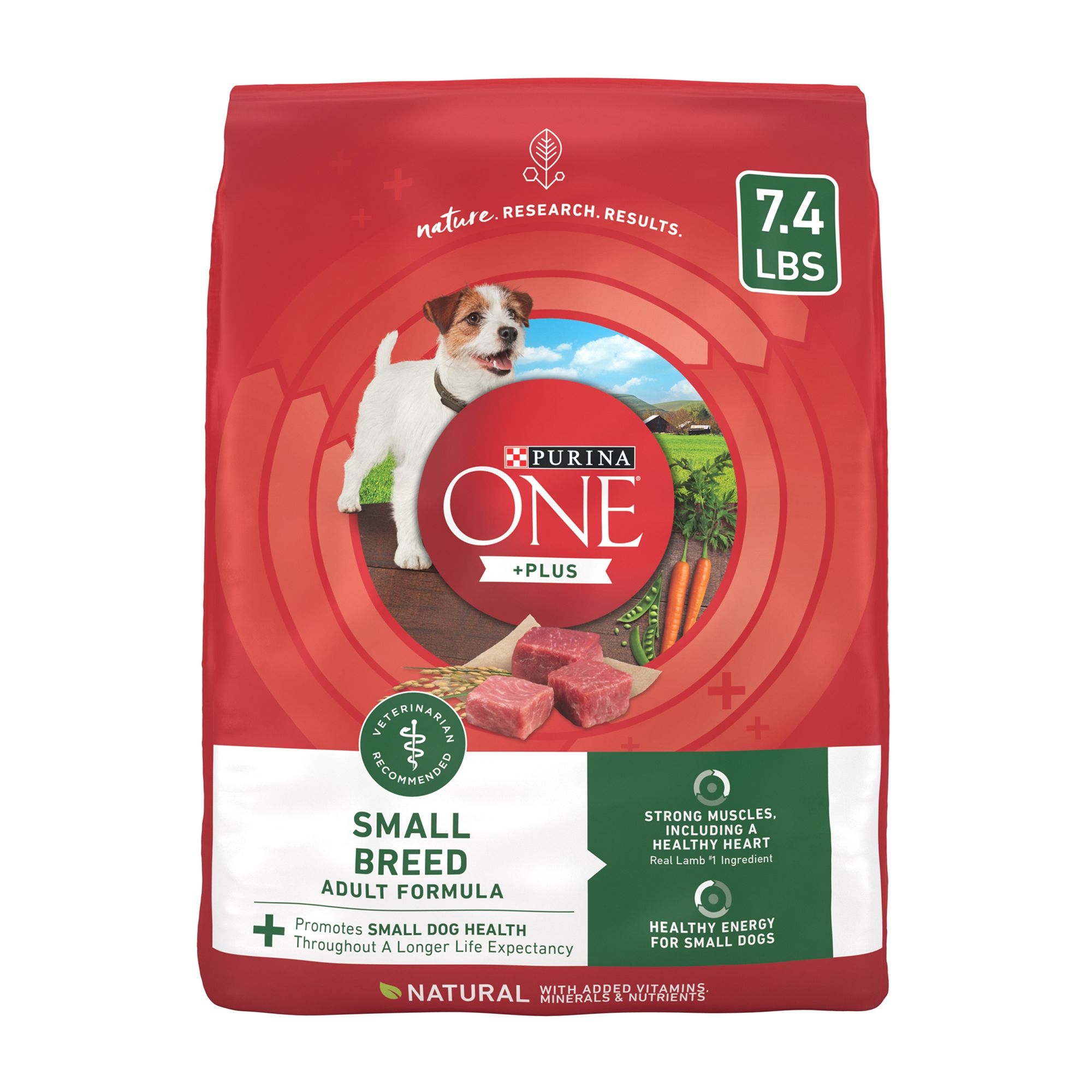 Purina ONE +Plus Small Breed Adult Dog Dry Food - Lamb, No Artificial Colors, Flavors, Size: 7.4 lb | PetSmart