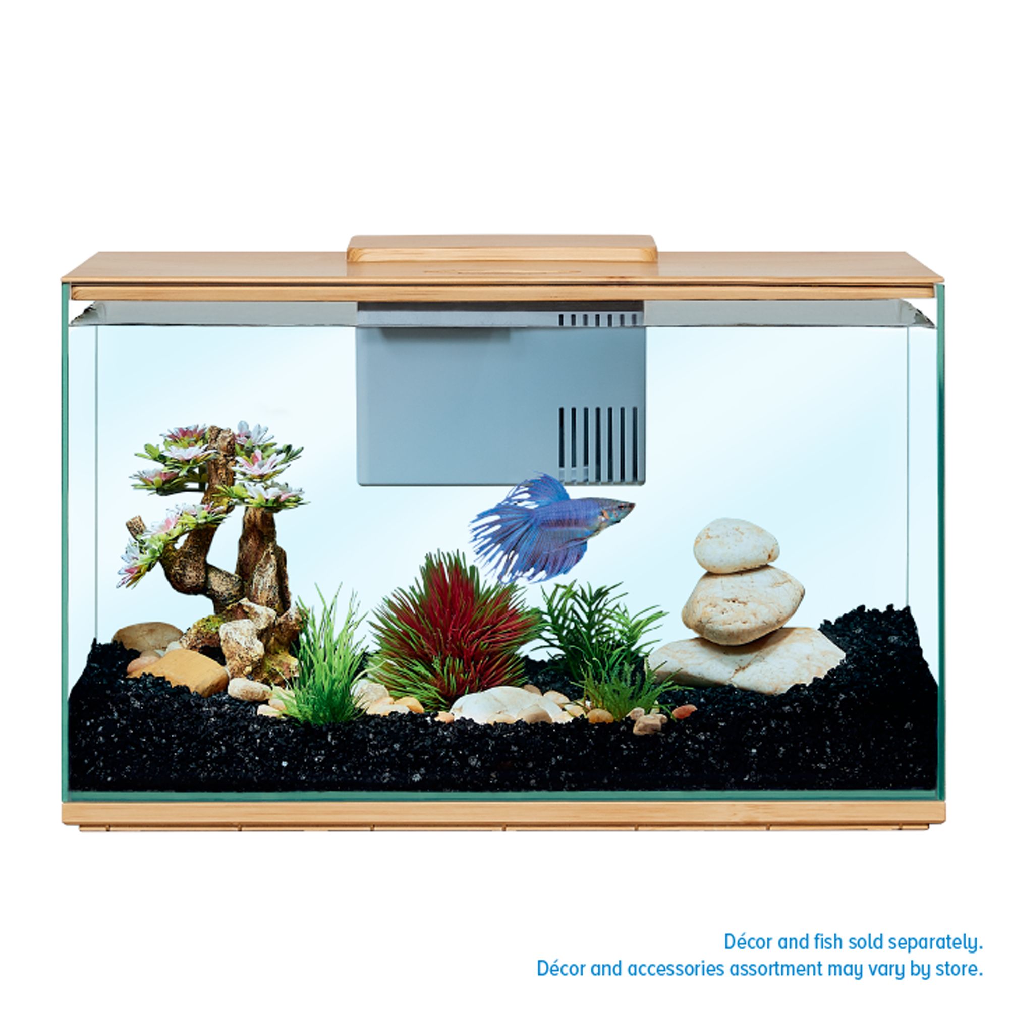 Top Fin® Betta Bamboo Aquarium - Betta Fish Tank - 3 Gallon (3 Gal)