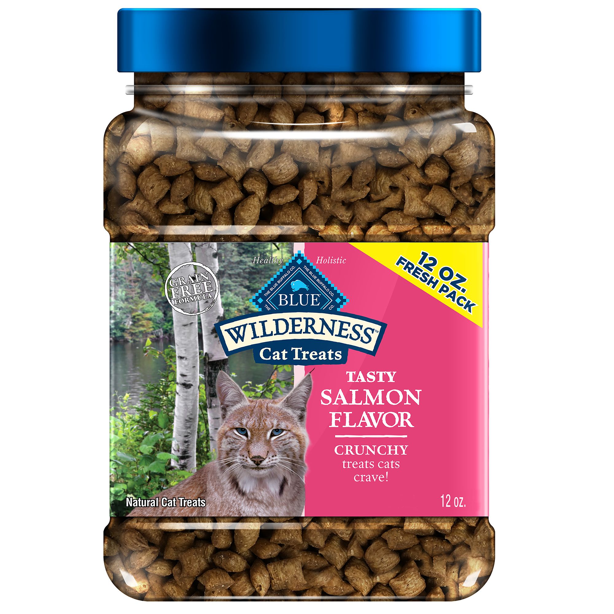Blue Buffalo Wilderness; All Life Stages Treat Cat Treats - Natural, Salmon, Size: 12 oz | PetSmart