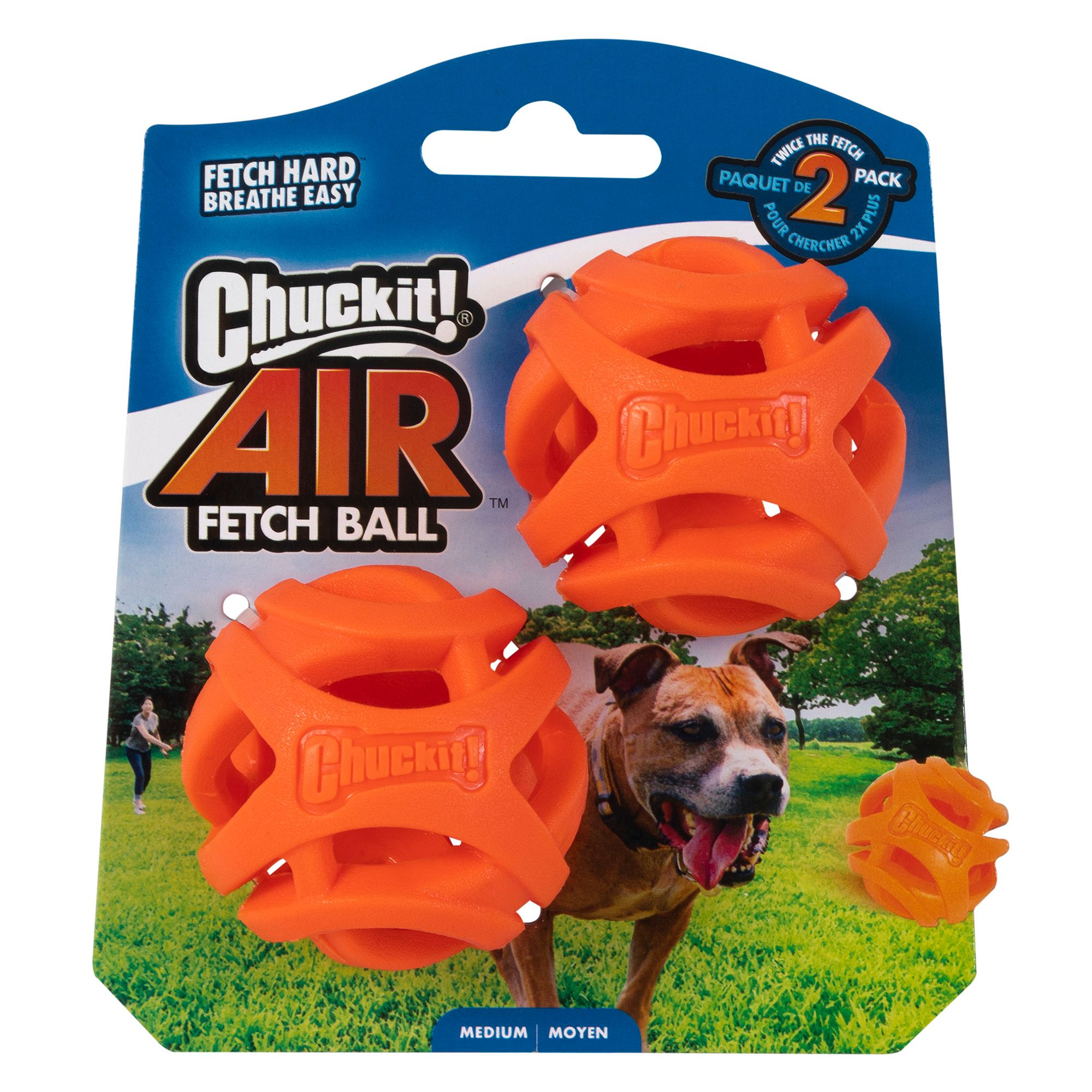 Chuckit! Air Fetch Ball Dog Toy - 2 Pack | Mesh PetSmart Size: Medium