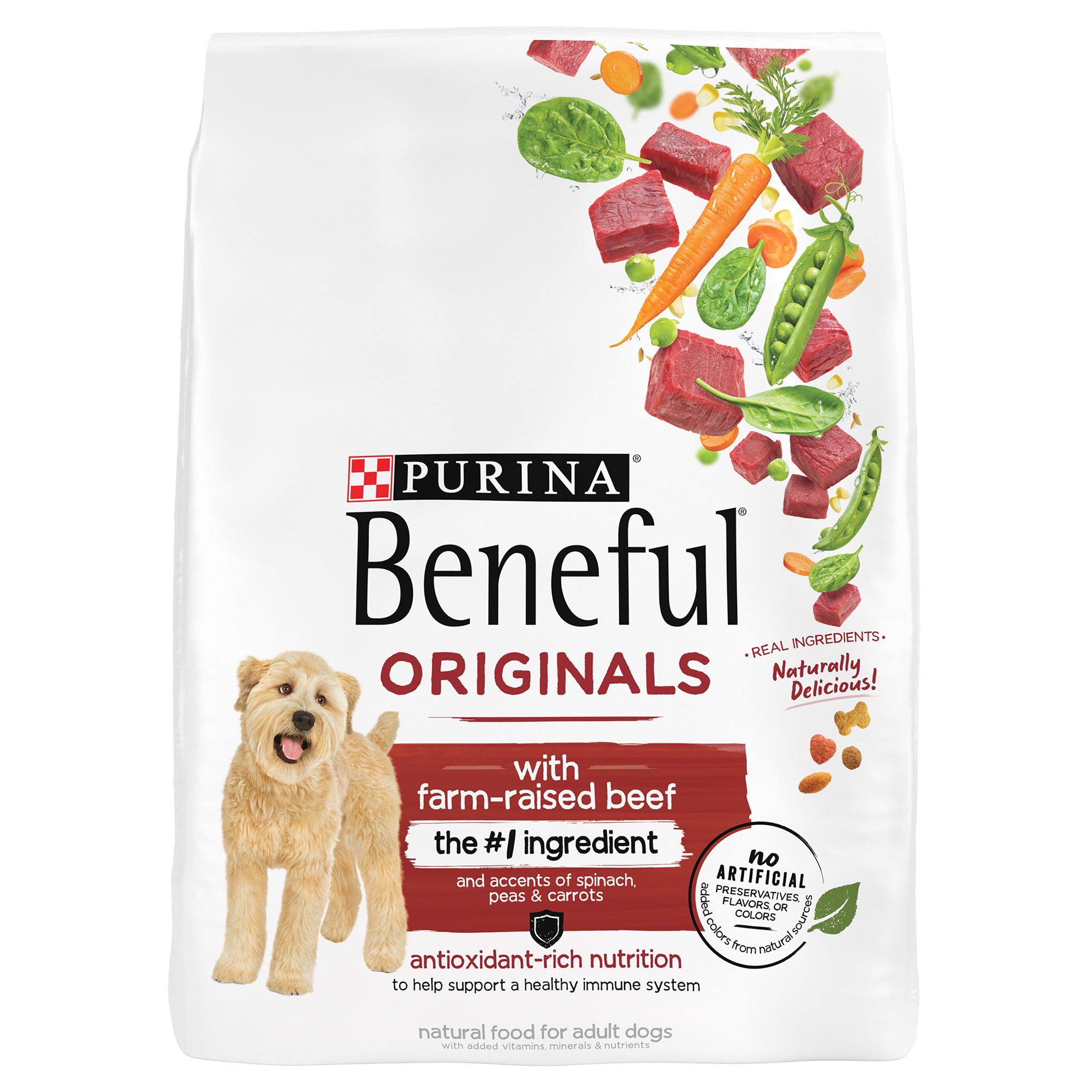 Purina Beneful Originals Adult Dog Dry Food - Beef, With Vitamins, Potato Free, Size: 14 lb | PetSmart