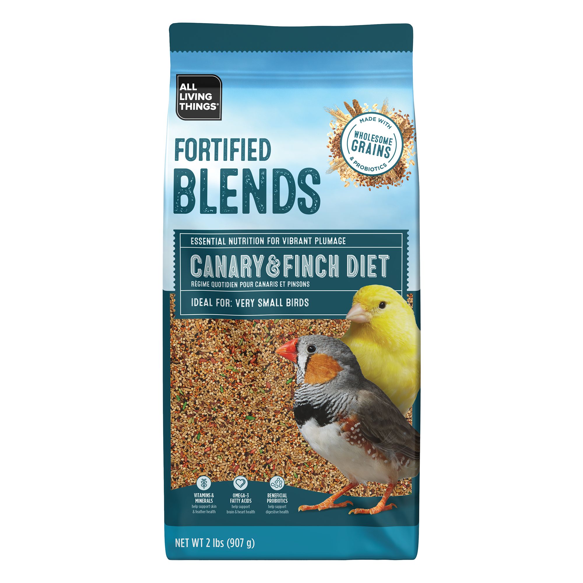 All Living Things® Fortified Canary & Finch Bird Food (2 Lb)