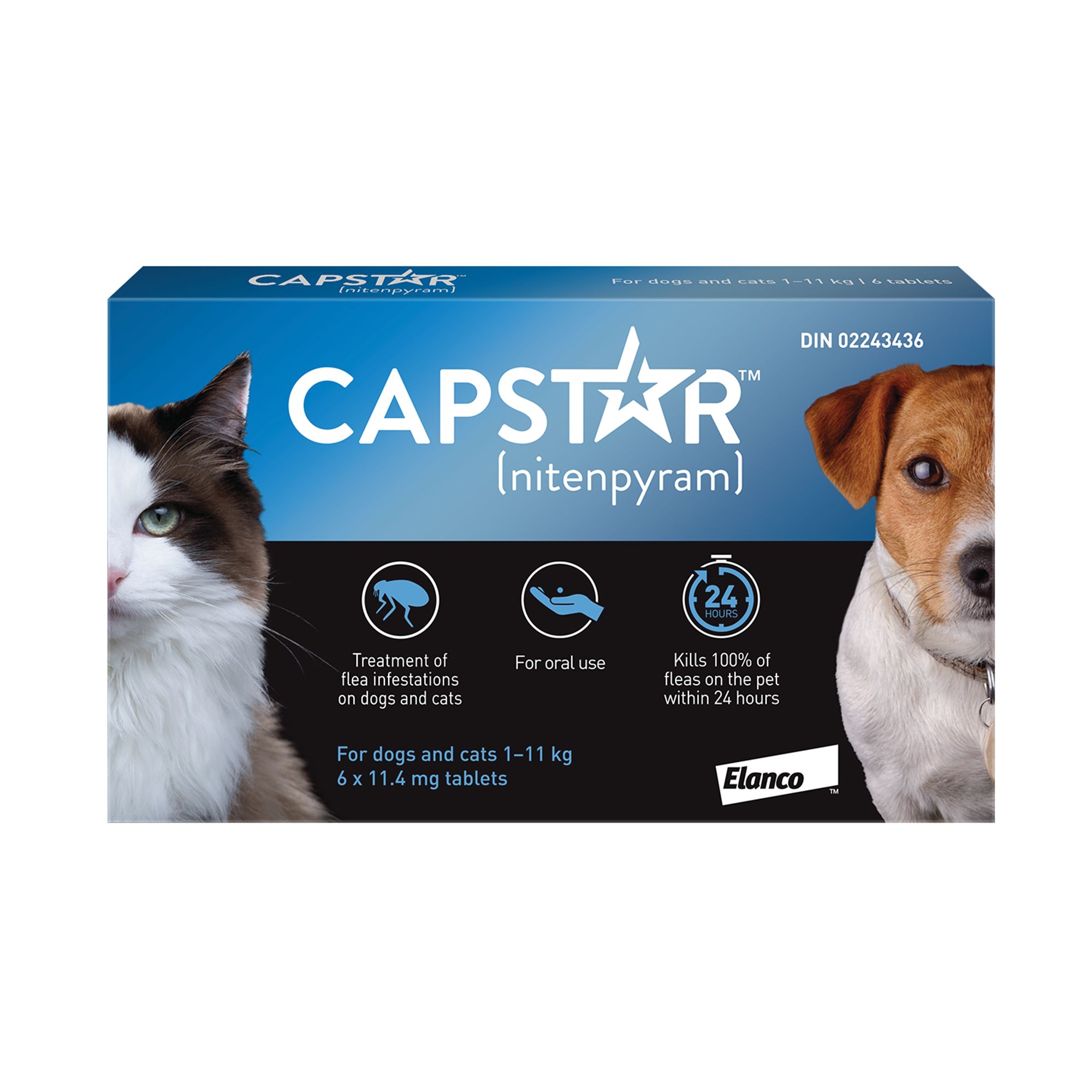Capstar&trade; Small Dog & Cat Oral Flea Treatment - 6 Count