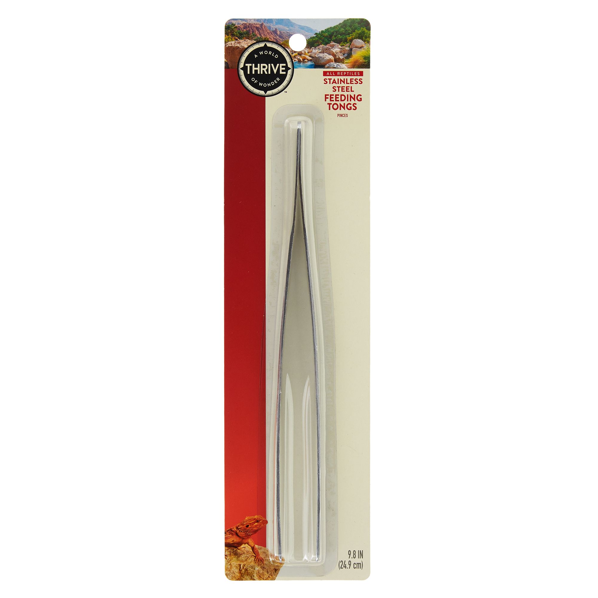 Thrive Reptile Stainless Steel Feeding Tongs (1 Count)