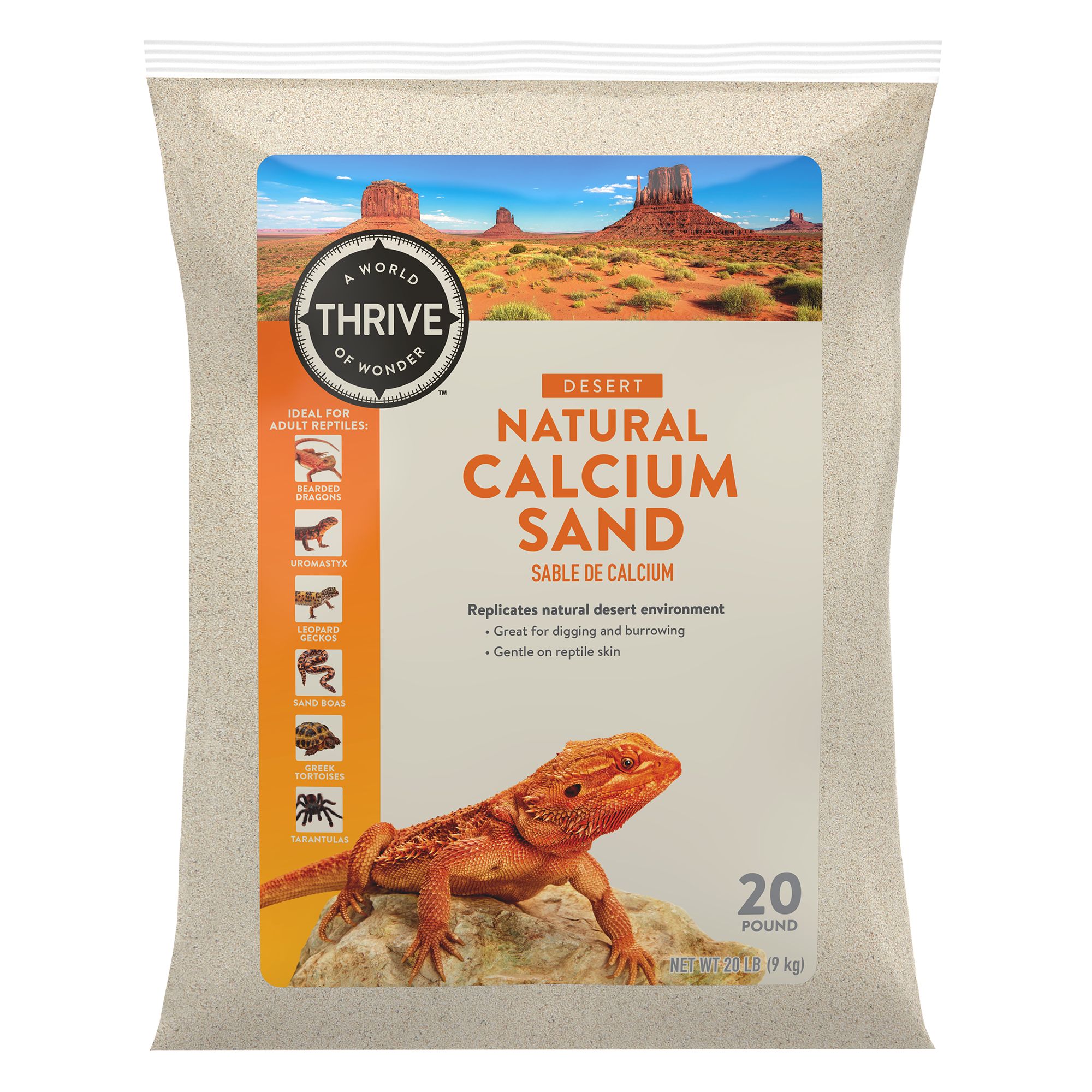 Thrive Desert Natural Calcium Sand (20 Lb)