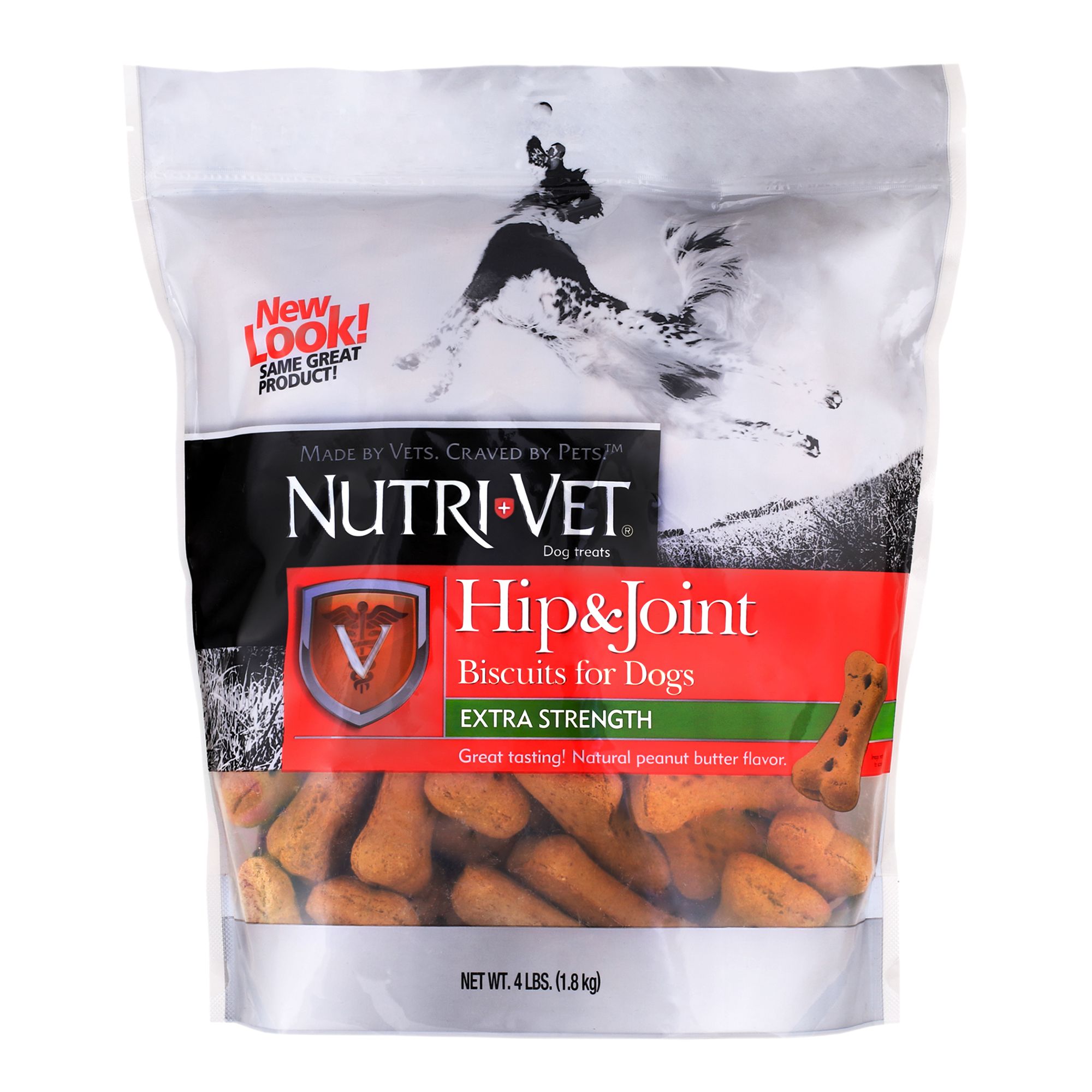 Nutri-Vet® Hip & Joint Extra Strength Biscuits for Dogs - Peanut Butter Flavour (1.8 kg)