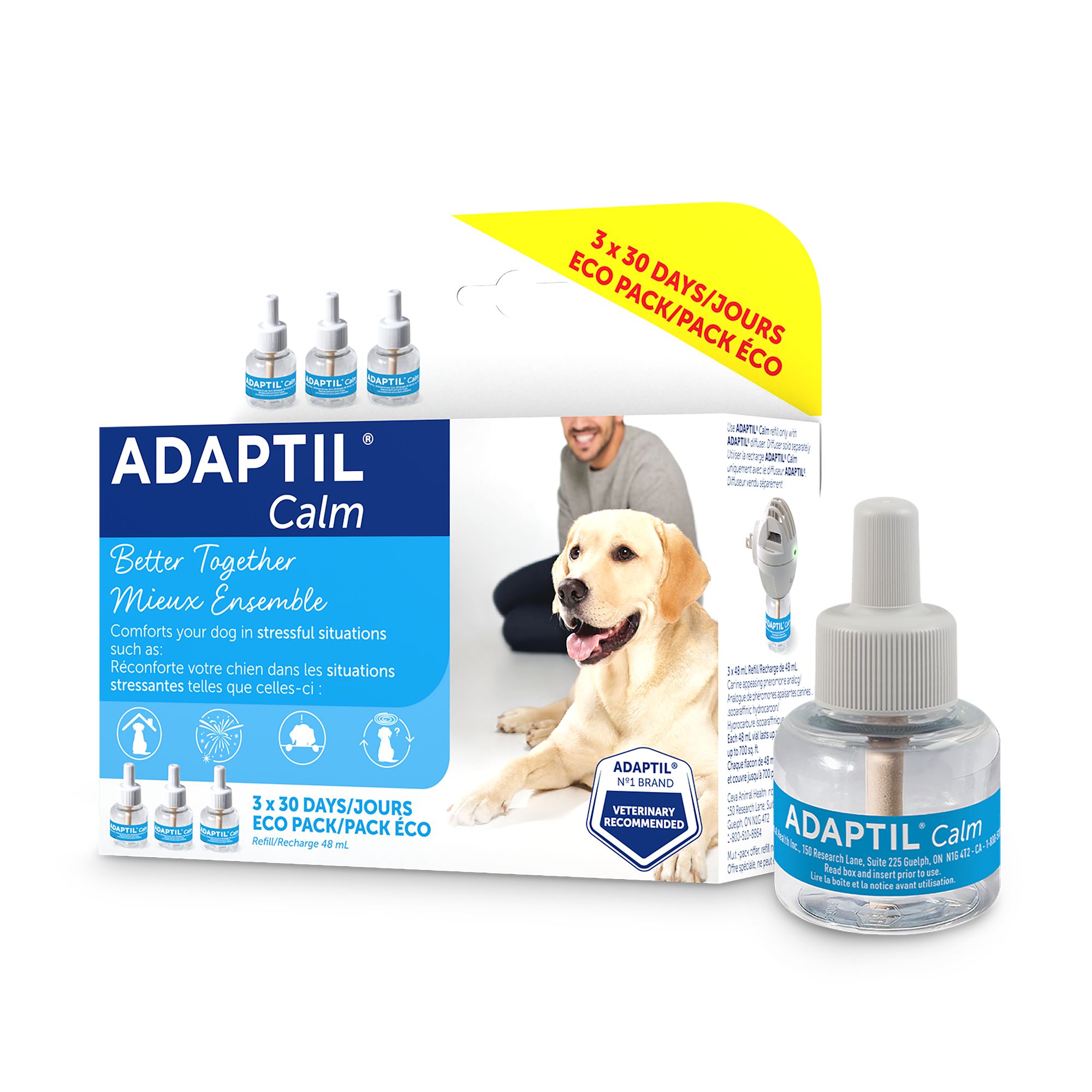 ADAPTIL Calming Diffuser Refill for Dogs - 3 pack (3 Count)