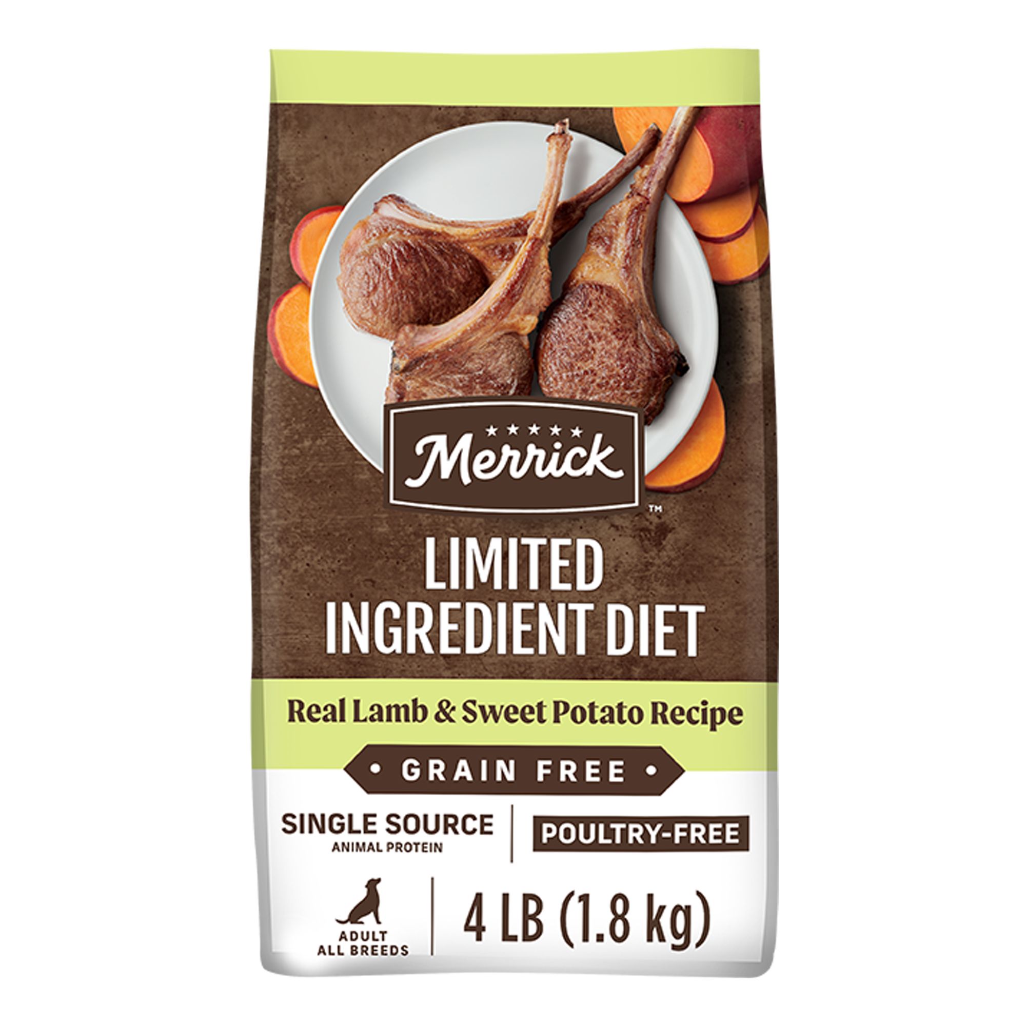 Merrick Limited Ingredient Diet Lamb Flavored Adult Dry Dog Food - Grain Free, Corn Size: 22 lb | PetSmart