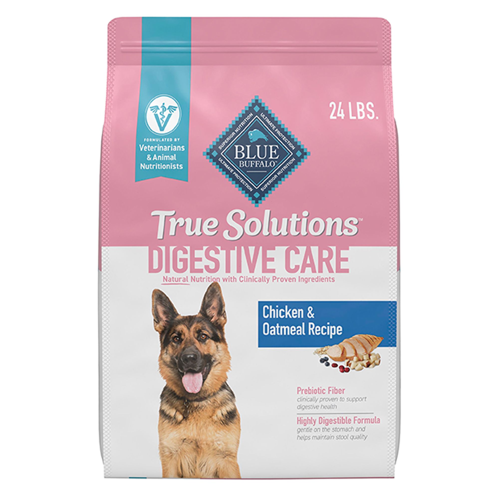 Blue Buffalo True Solutions; Blissful Belly Digestive Care All Life Stages Dry Dog Food, Size: 24 lb, Flavor: Chicken | PetSmart
