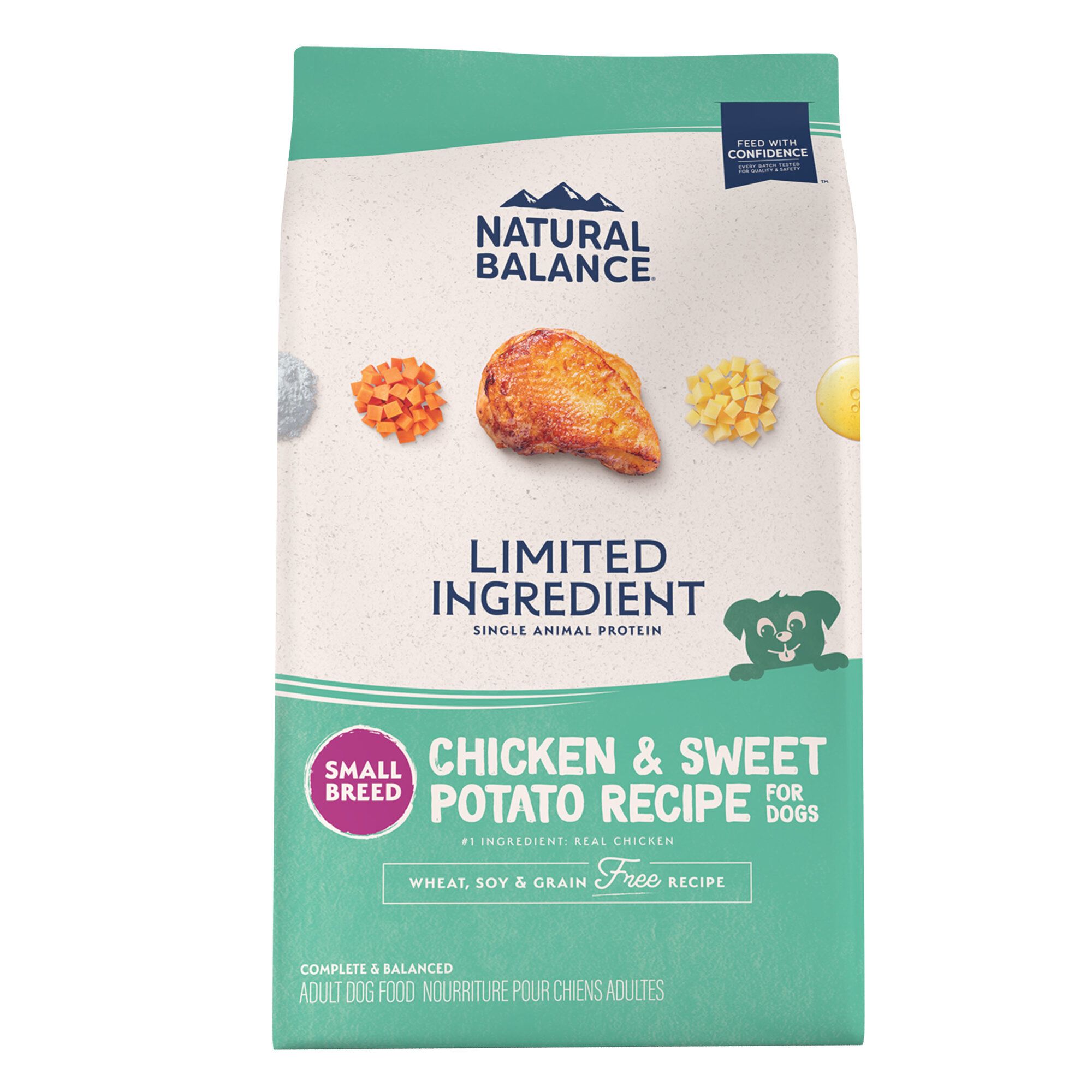 Natural Balance Limited Ingredient Small Breed Adult Dry Dog Food - Chicken and Sweet Potato, Size: 4 lb | PetSmart Green