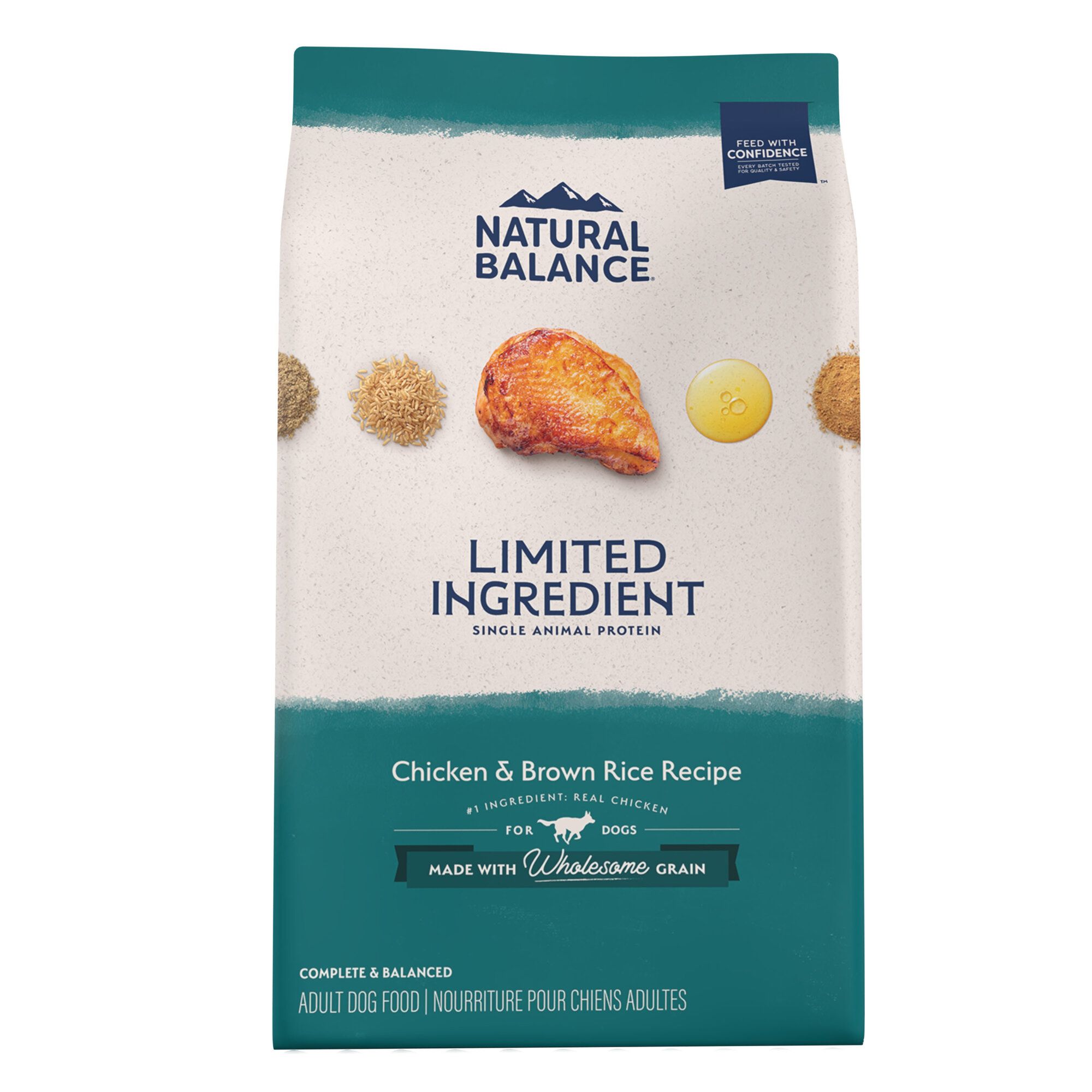 Natural Balance Limited Ingredient Diets With-Grain Adult Dry Dog Food - Chicken and Brown Rice, Size: 12 lb | PetSmart