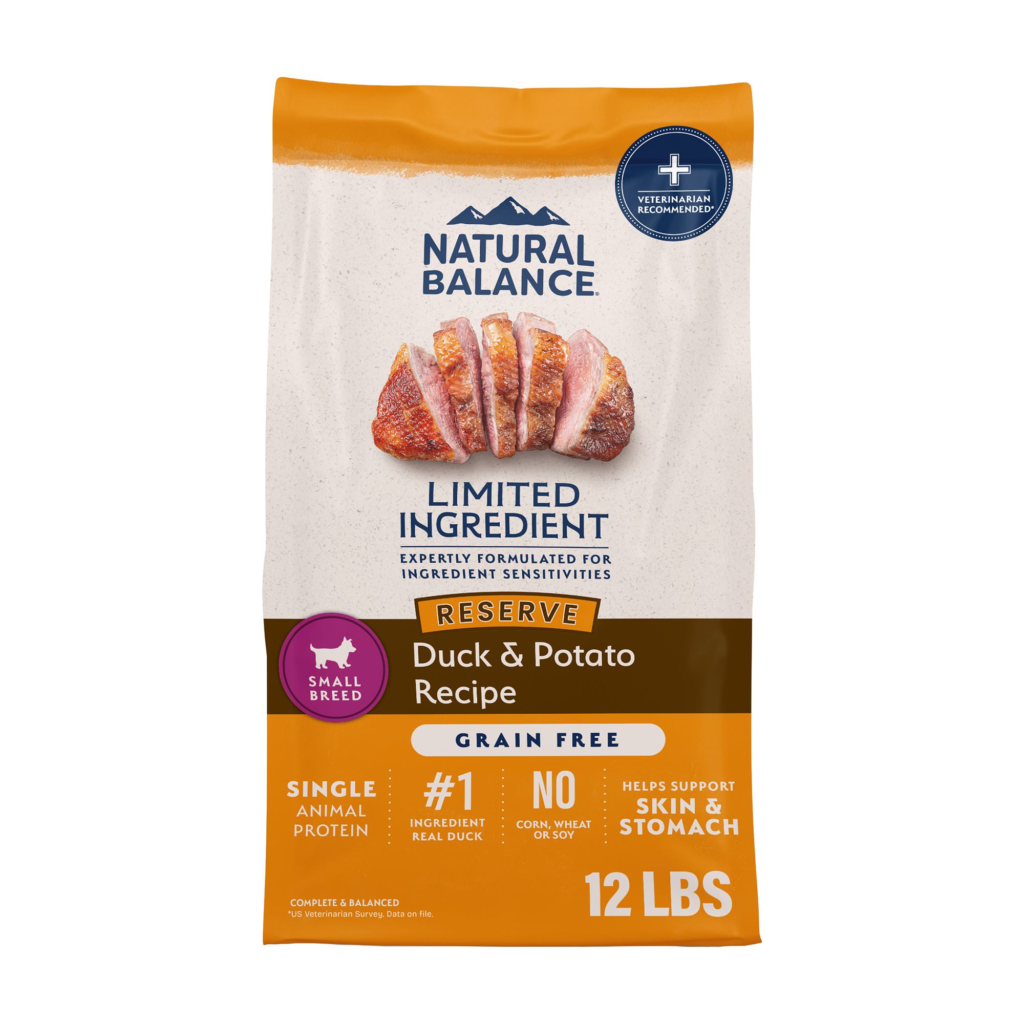 Natural Balance Limited Ingredient Diets Small Breed Adult Dry Dog Food - Duck and Potato, Size: 12 lb | PetSmart Green