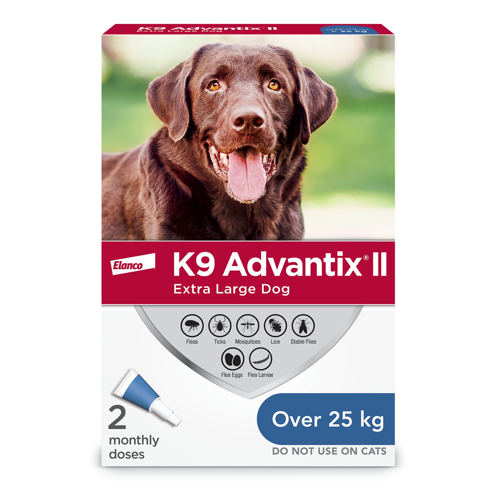 K9 Advantix® II Flea & Tick Prevention for Extra Large Dogs, Monthly Vet-Recommended Treatment