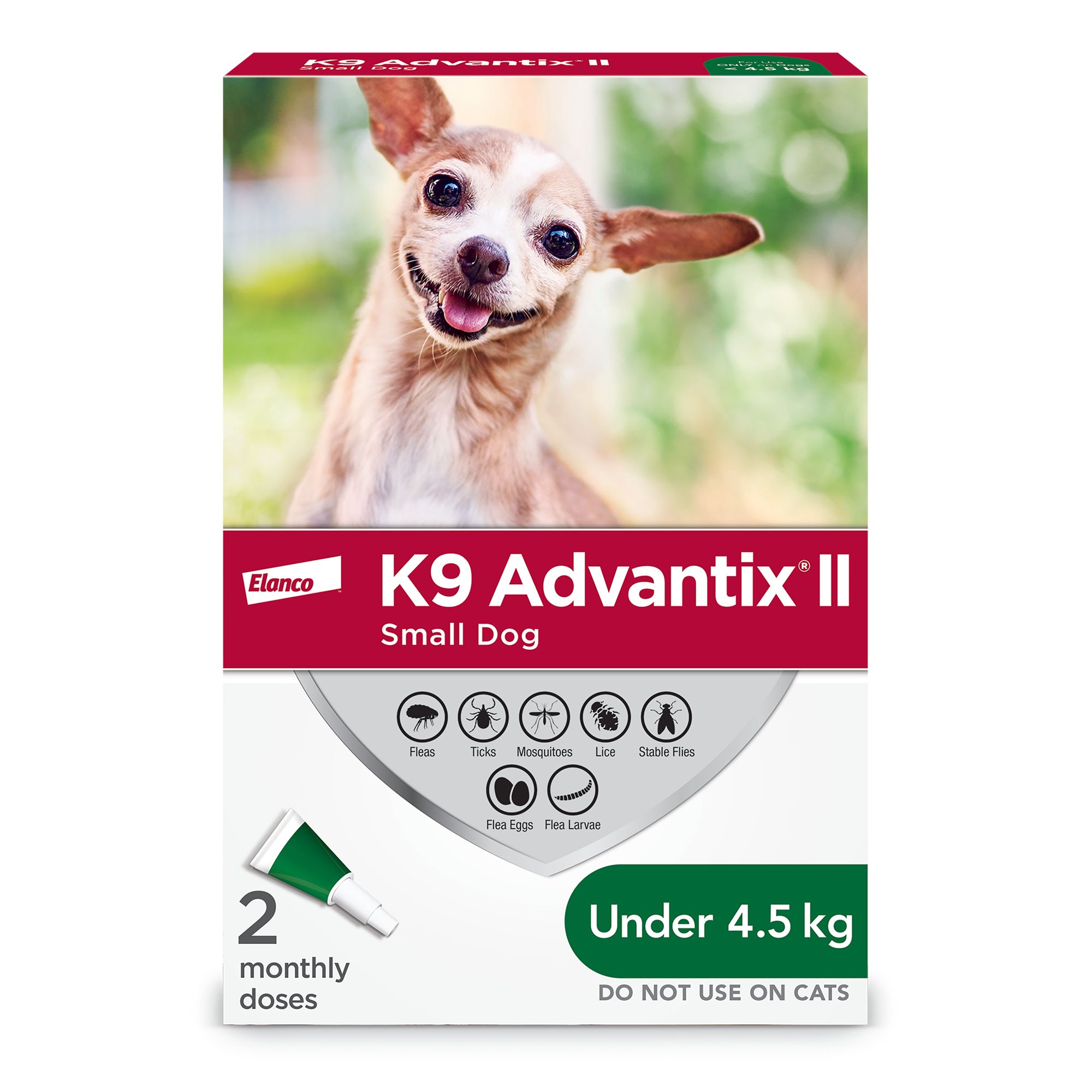 K9 Advantix® II Flea & Tick Prevention for Small Dogs, Monthly Vet-Recommended Treatment
