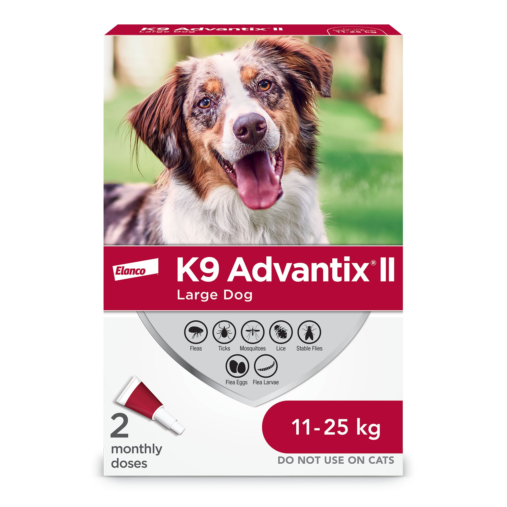 K9 Advantix® II Flea & Tick Prevention for Large Dogs, Monthly Vet-Recommended Treatment