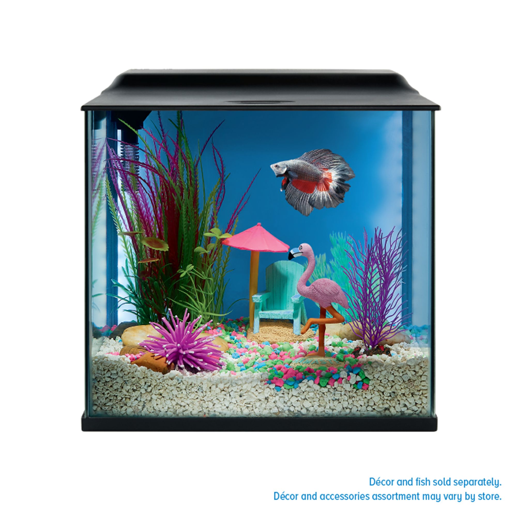 Top Fin® Backlight Aquarium - Fish Tank Aquarium - 3-5 Gallon (5 Gal)