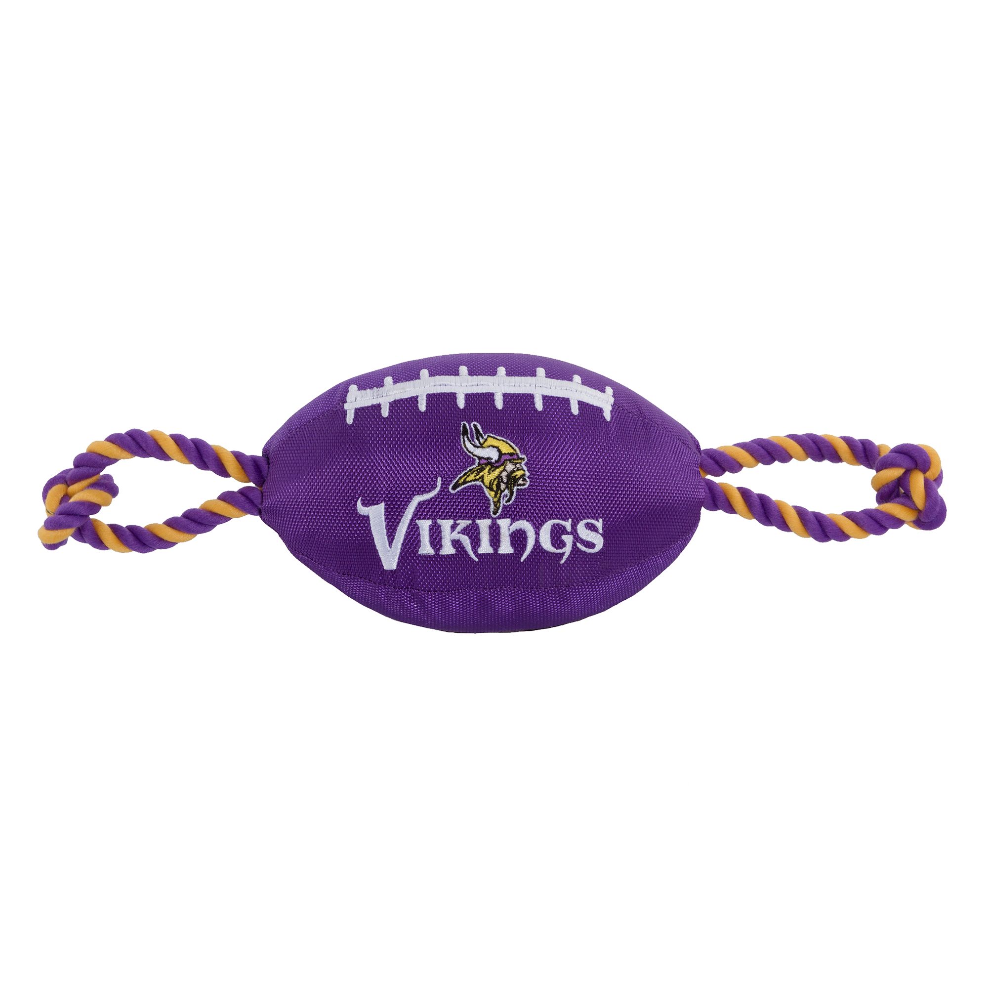 Pets First Minnesota Vikings Football Rope Dog Toy | Nylon PetSmart