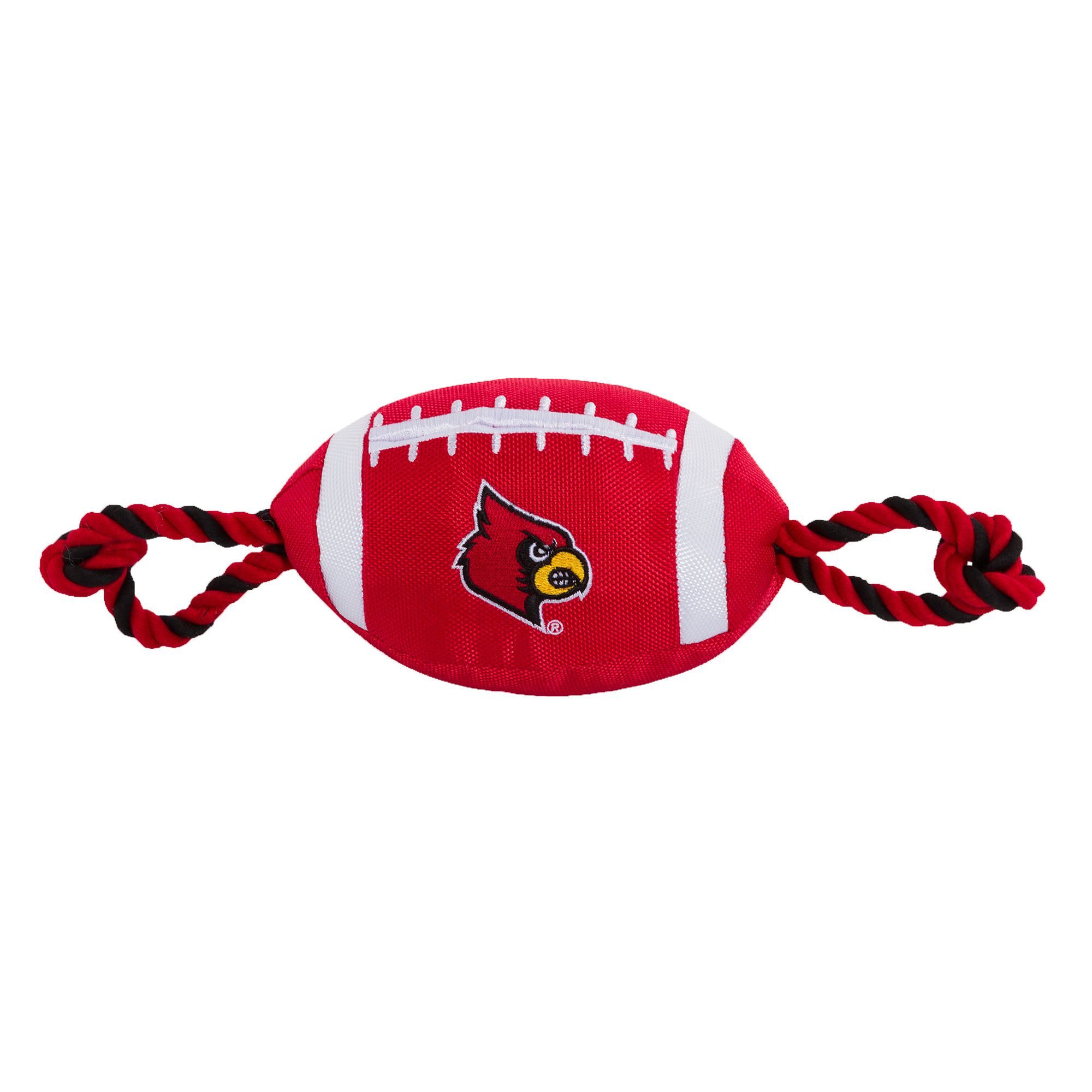 Pets First Louisville Cardinal Football Rope Dog Toy | Nylon PetSmart