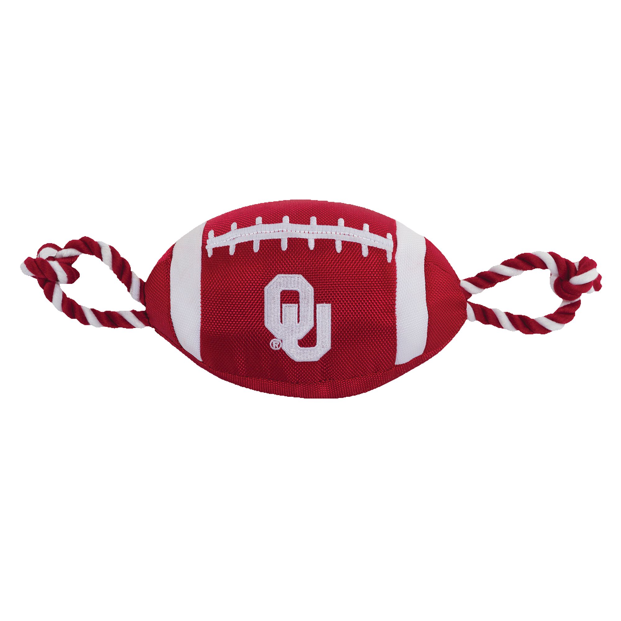 Pets First University of Oklahoma Football Rope Dog Toy | Nylon PetSmart