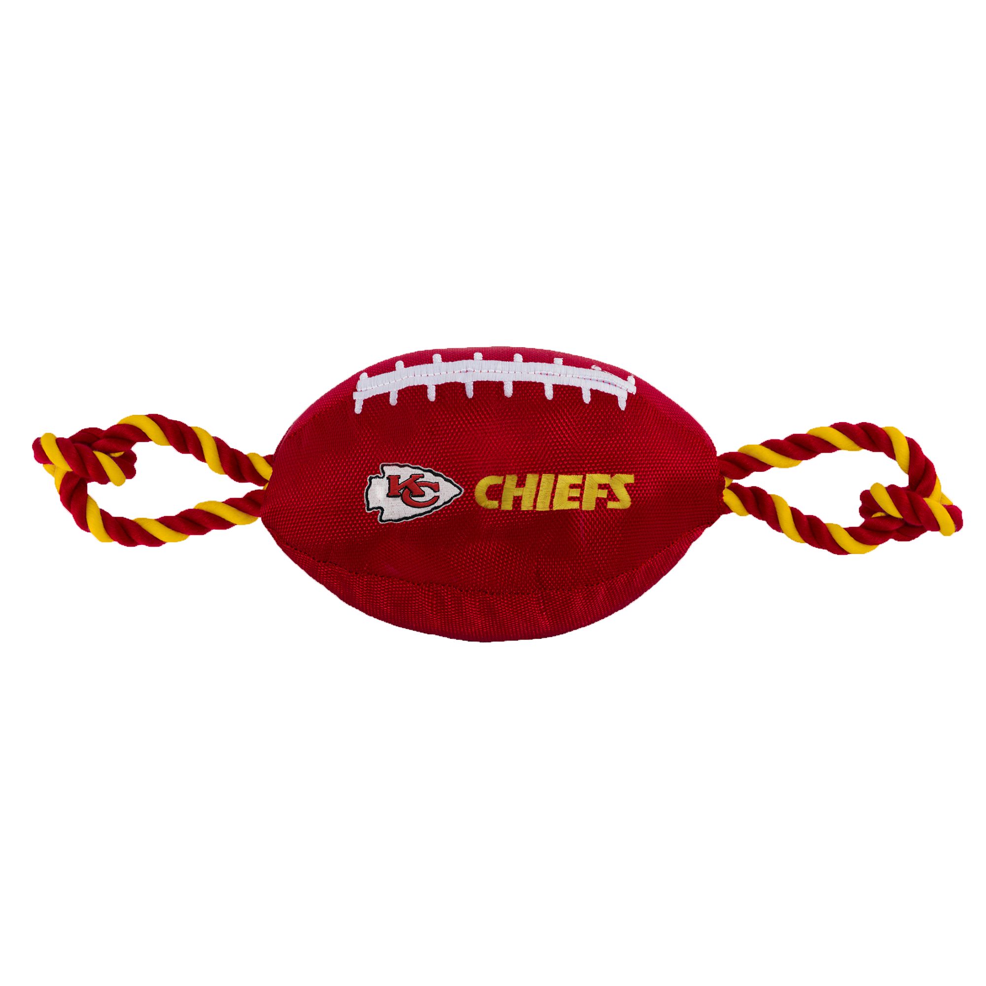 Pets First Kansas City Chiefs Football Rope Dog Toy | Nylon PetSmart