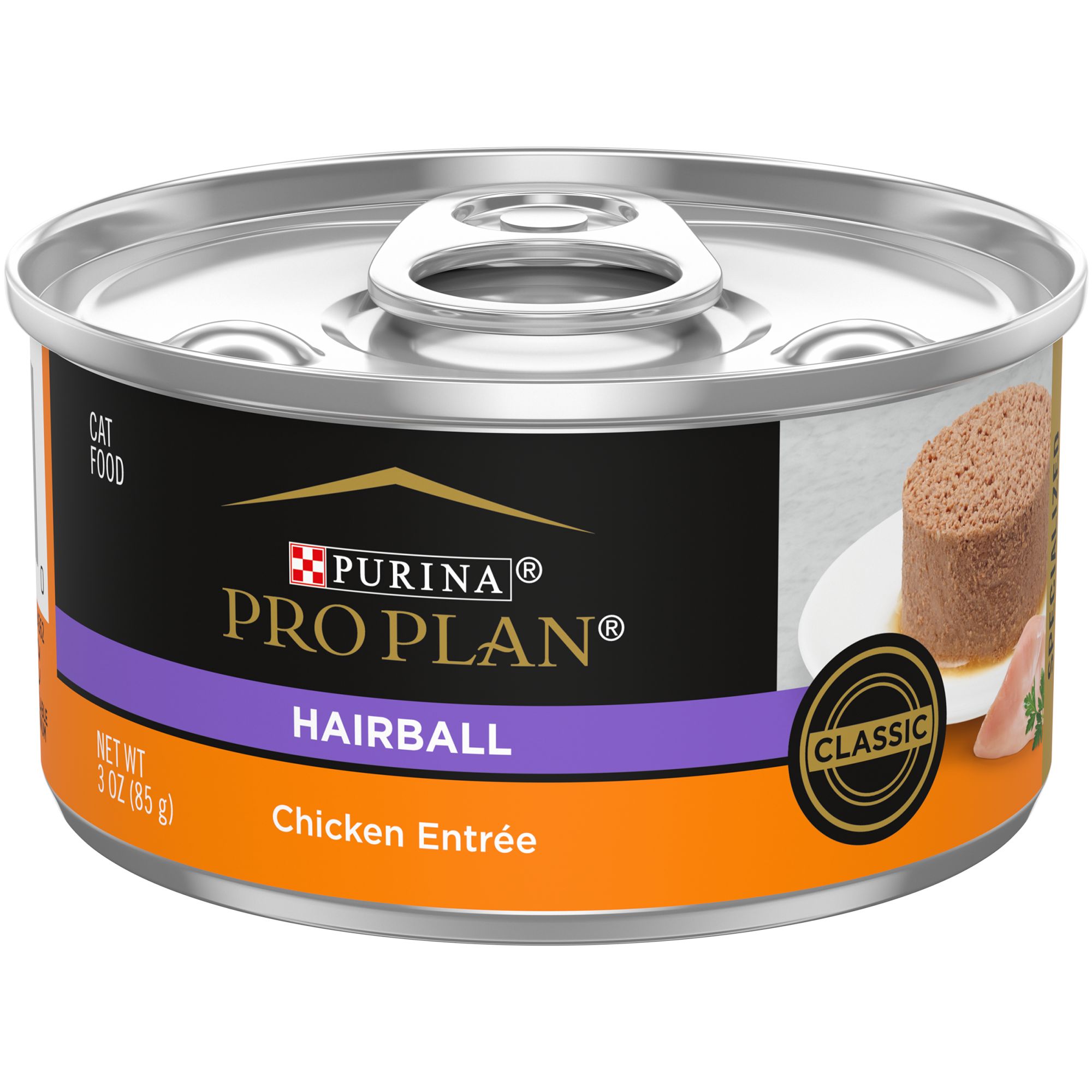Purina Pro Plan Hairball Adult Wet Cat Food - No Artificial Colors or Preservatives, 3 Oz, Flavor: Chicken | PetSmart