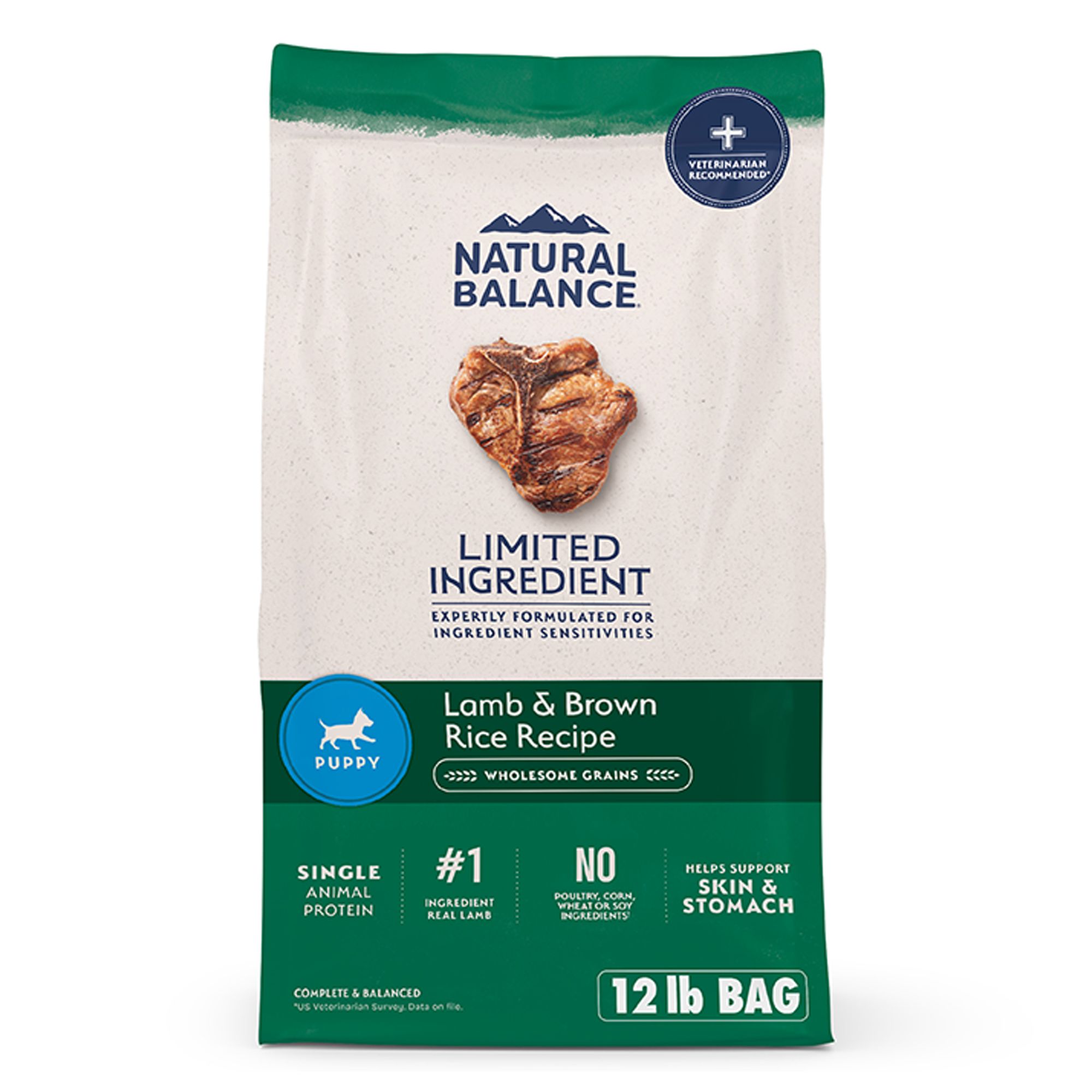 Natural Balance Limited Ingredient Diet Puppy Dry Dog Food - Lamb and Brown Rice, Size: 12 lb | PetSmart