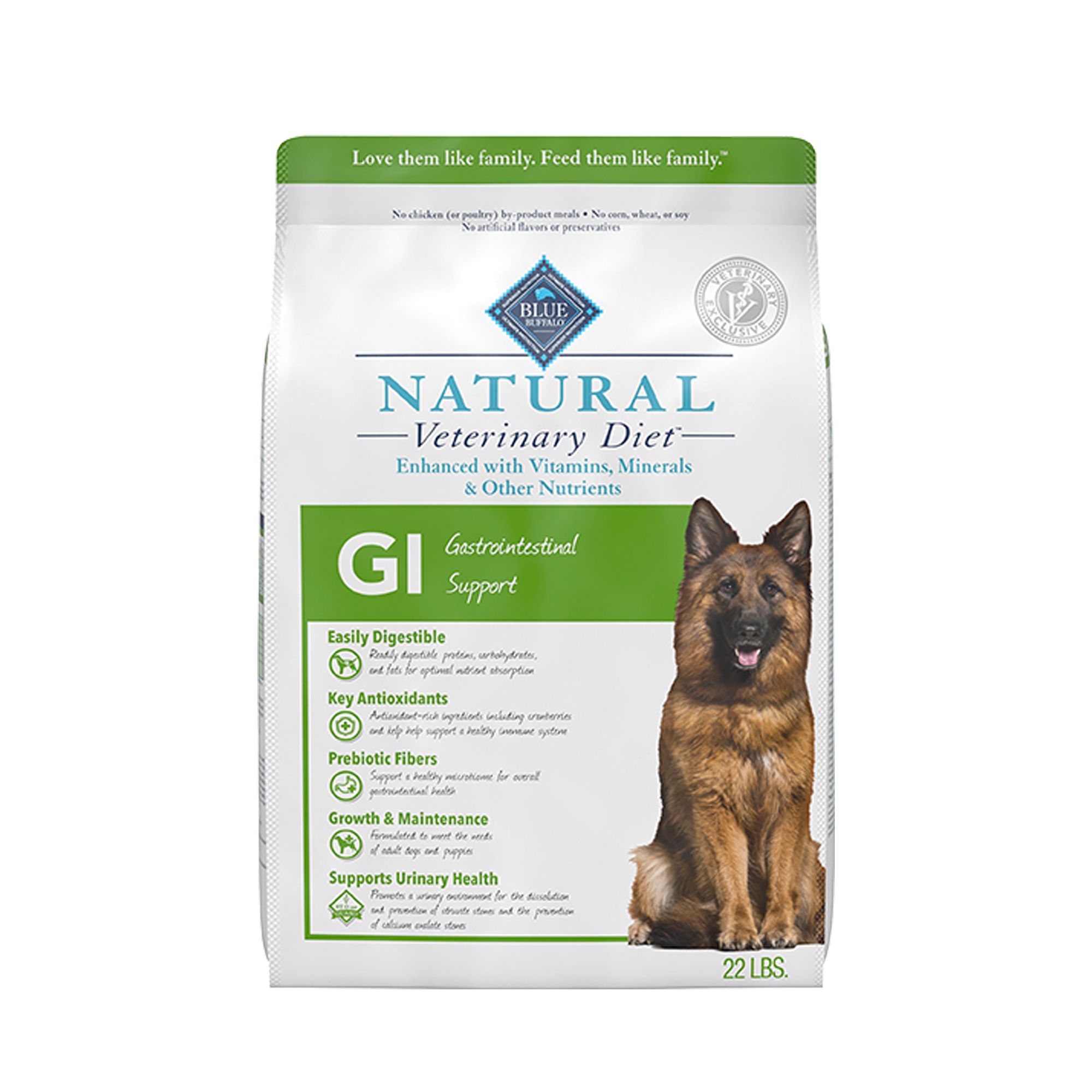Blue Buffalo Natural Veterinary Diet Buffalo; All Life Stage Dry Dog Food - Natural, Chicken, Size: 22 lb | PetSmart