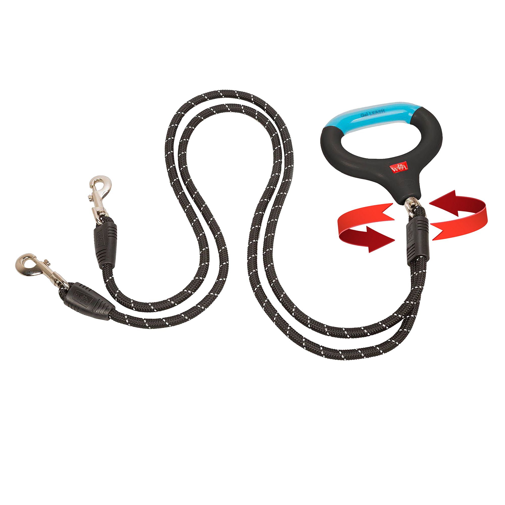Wigzi Dual Doggie Gel Handle Rope Dog Leash: 4.5-ft long, Size: Small | PetSmart