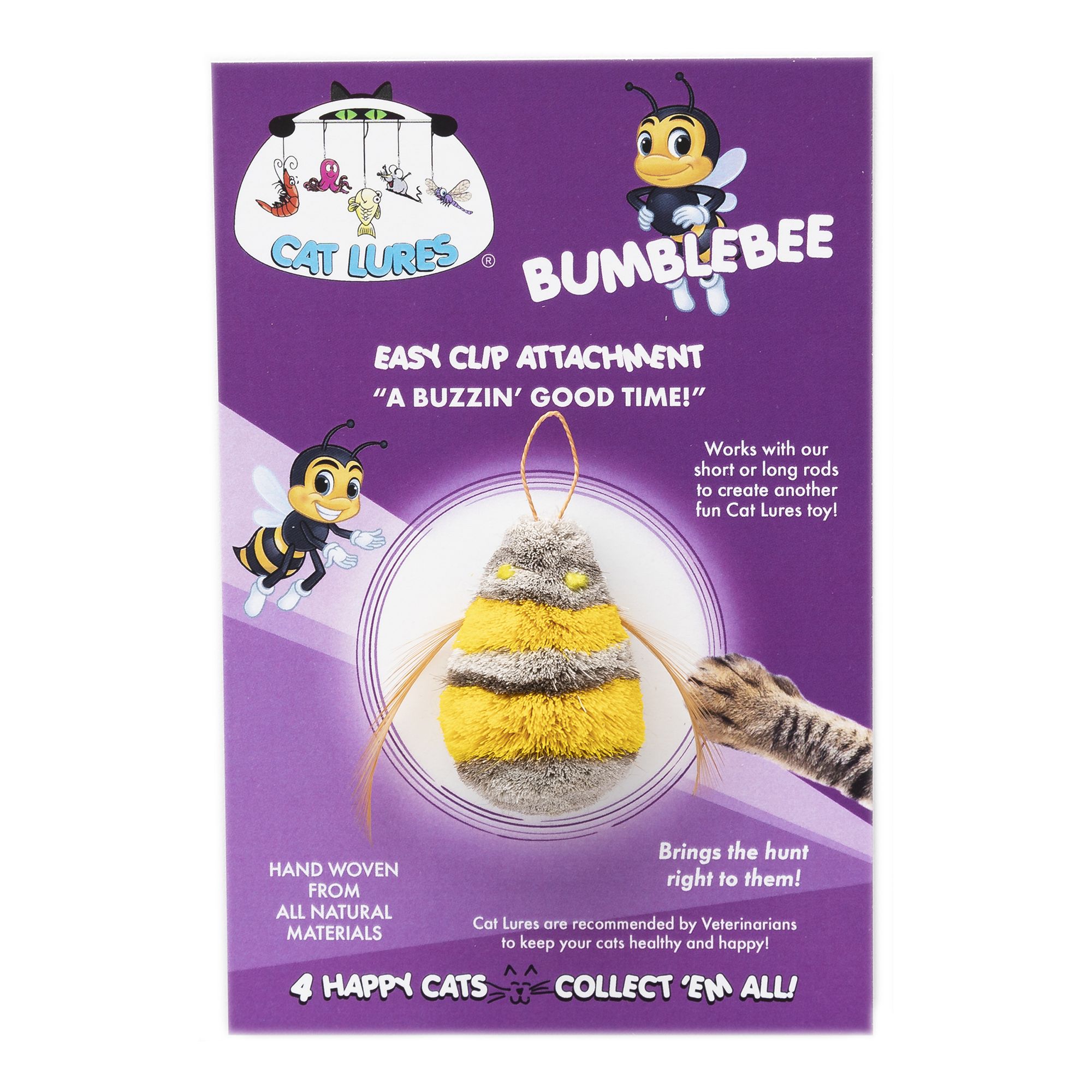 Cat Lures Bumblebee Attachment Toy in Yellow | PetSmart