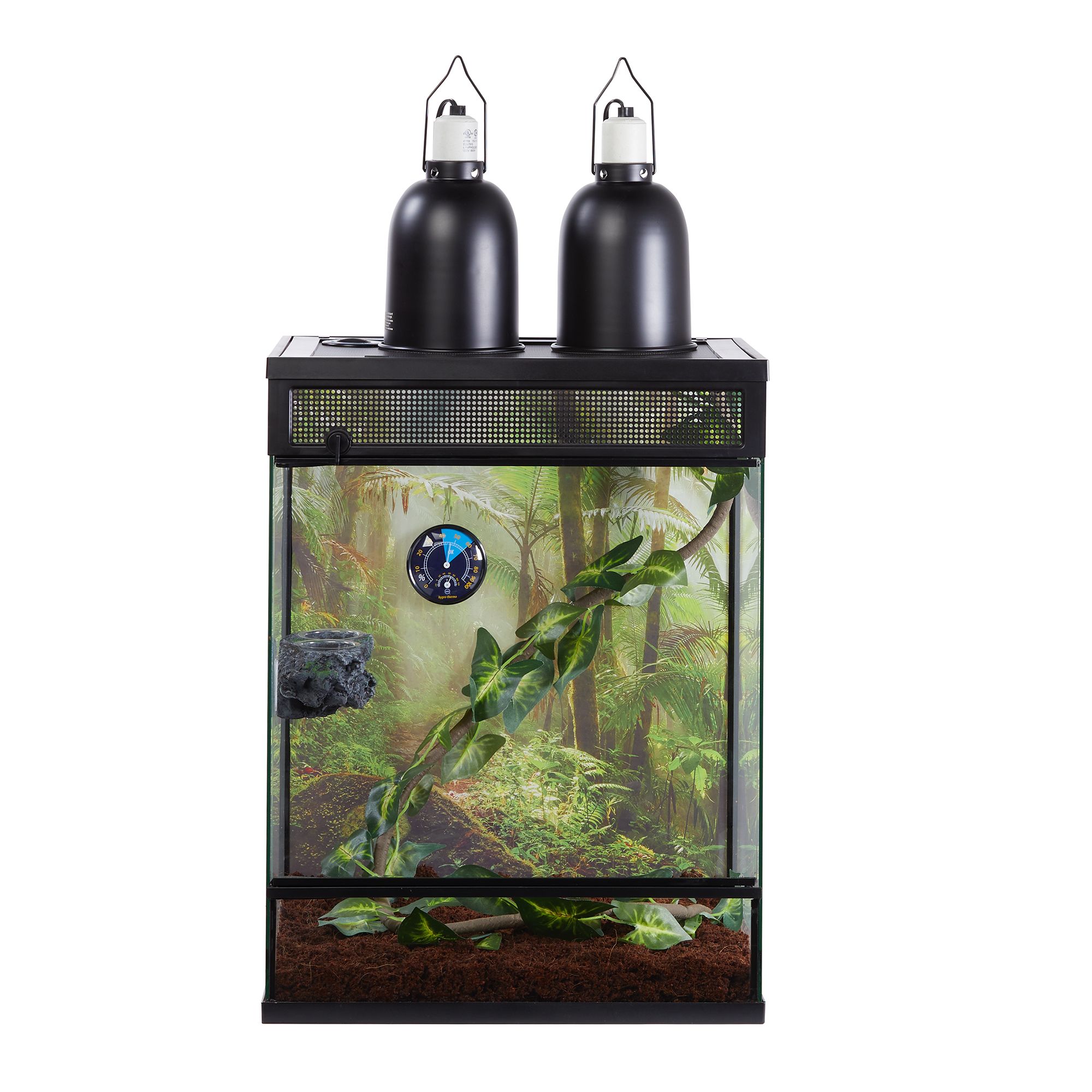 Thrive Tropical Reptile Terrarium Essentials Kit - 30 Gallon (18"L x 18"W x 24"H)