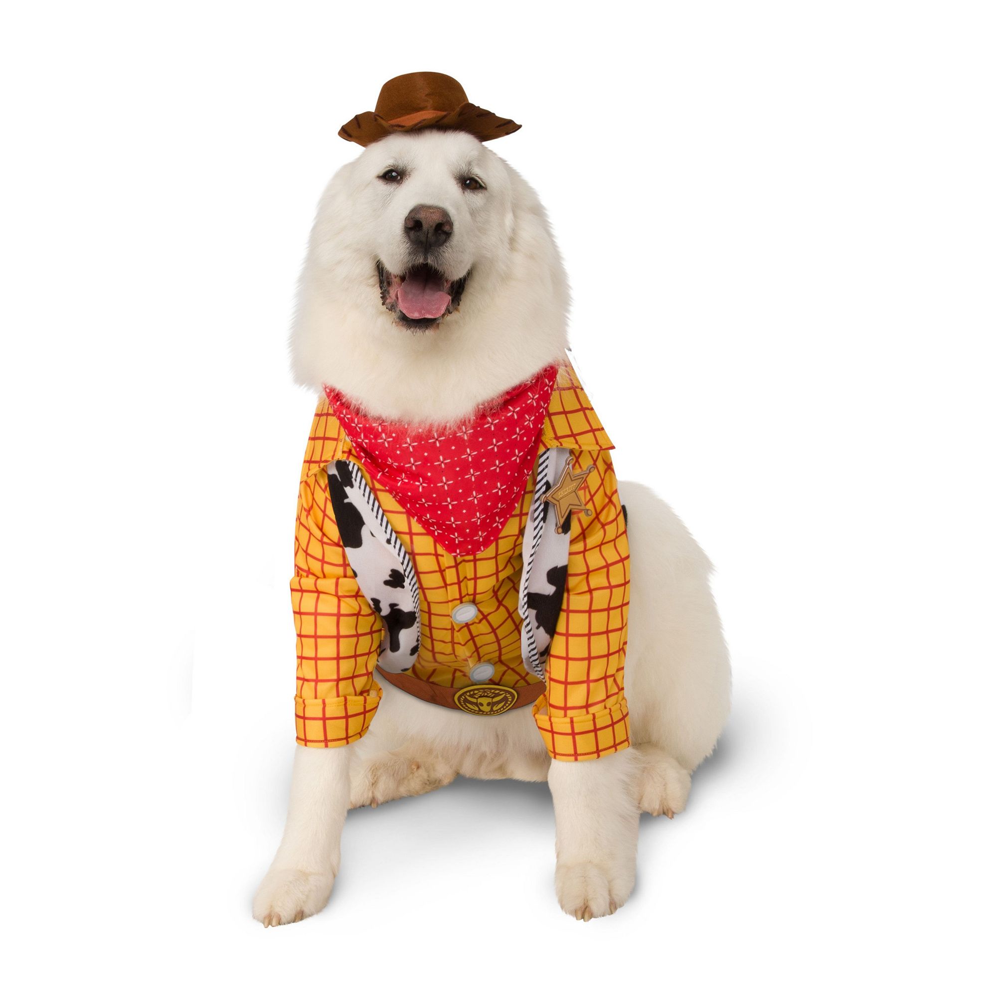 Rubies Rubie's Pet Shop Halloween Toy Story Woody Dog and Cat Costume in Red, Size: 3XL | Polyester PetSmart