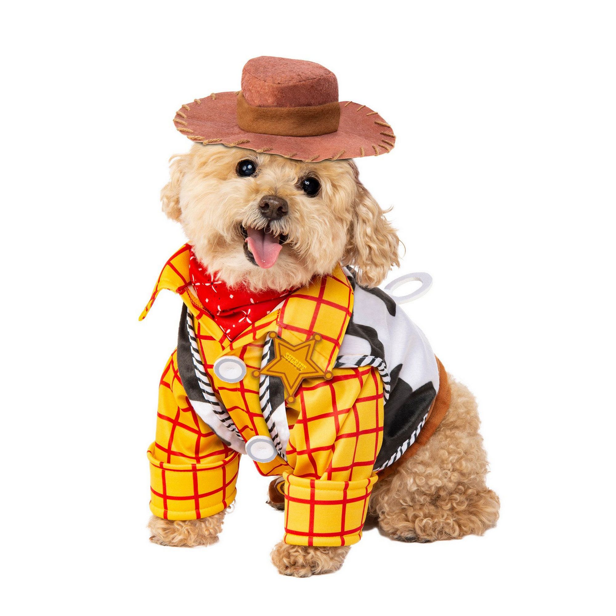 Rubies Rubie's Pet Shop Halloween Toy Story Woody Dog and Cat Costume in Red, Size: Medium | Polyester PetSmart