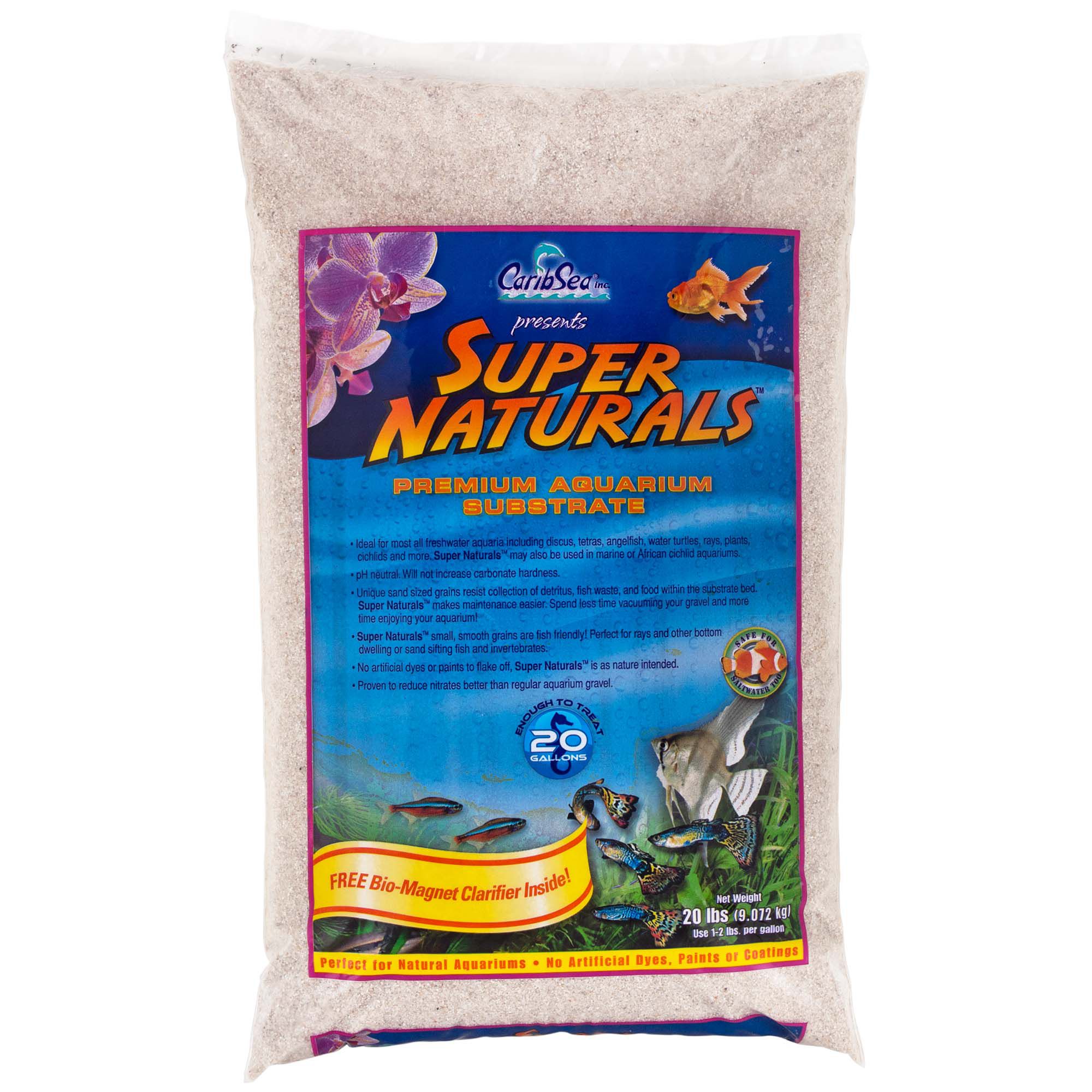 CaribSea Super Naturals Aquarium Sand - White (20 Lb)