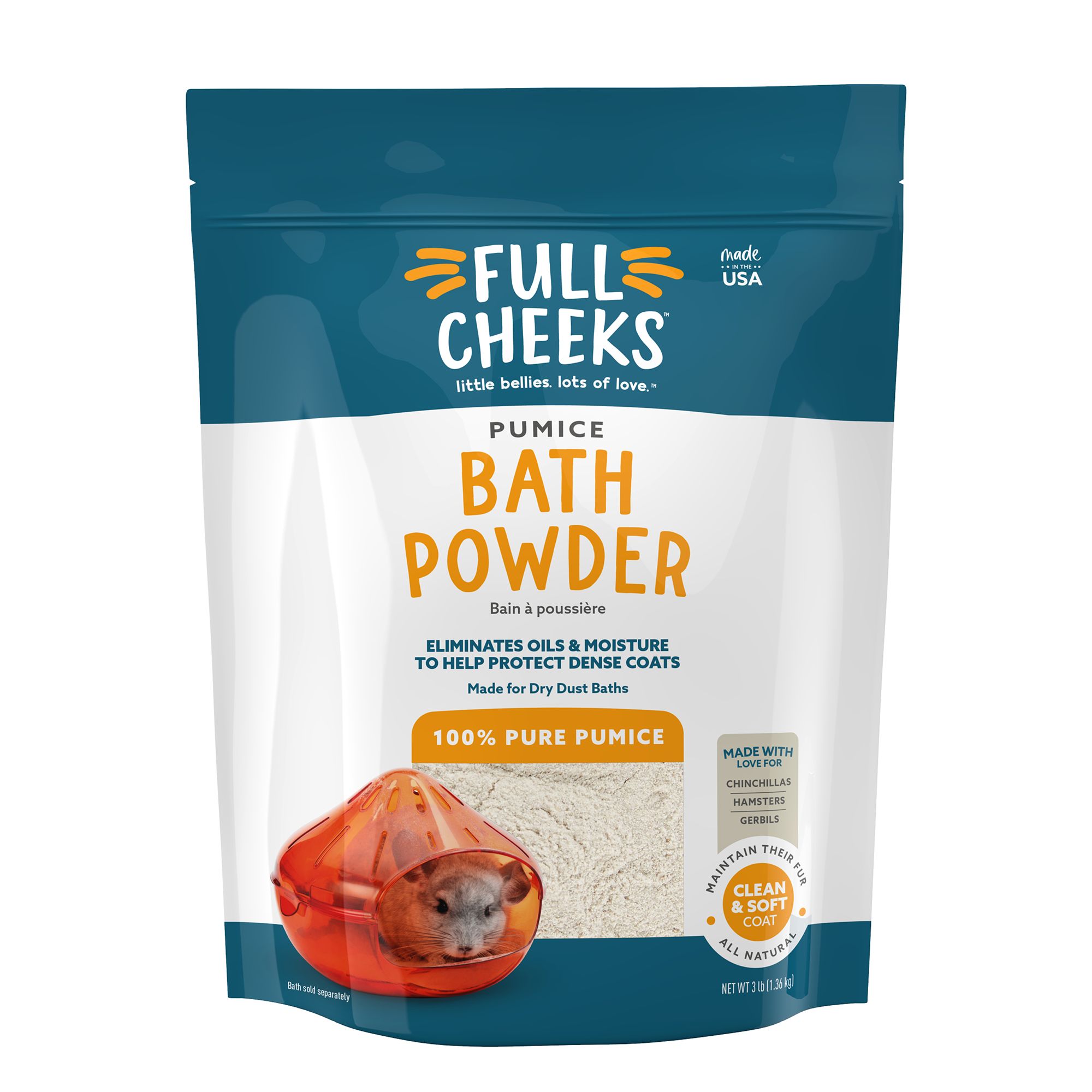Full Cheeks&trade; Small Pet Pumice Bath Powder (3 Lb)
