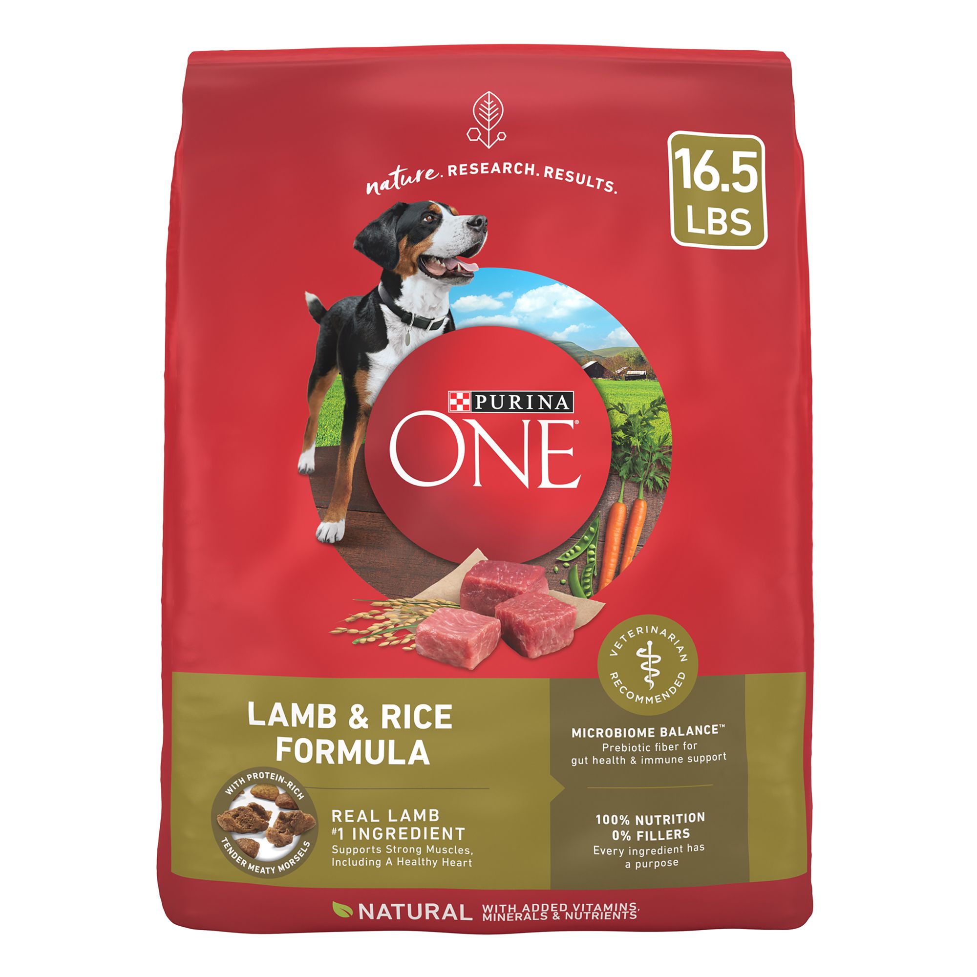 Purina ONE SmartBlend Everyday Nutrition Adult Dog Dry Food - Lamb, High-Protein, Size: 16.5 lb | PetSmart