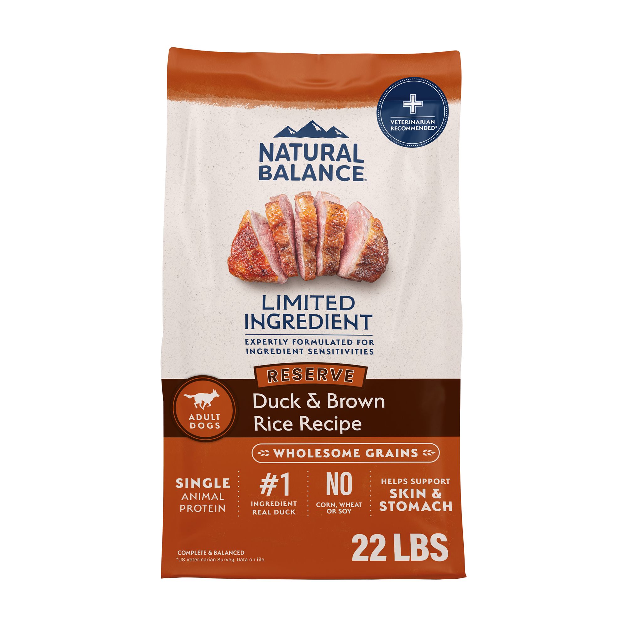 Natural Balance Limited Ingredient Diets Adult Dry Dog Food - Duck and Brown Rice, Size: 24 lb | PetSmart
