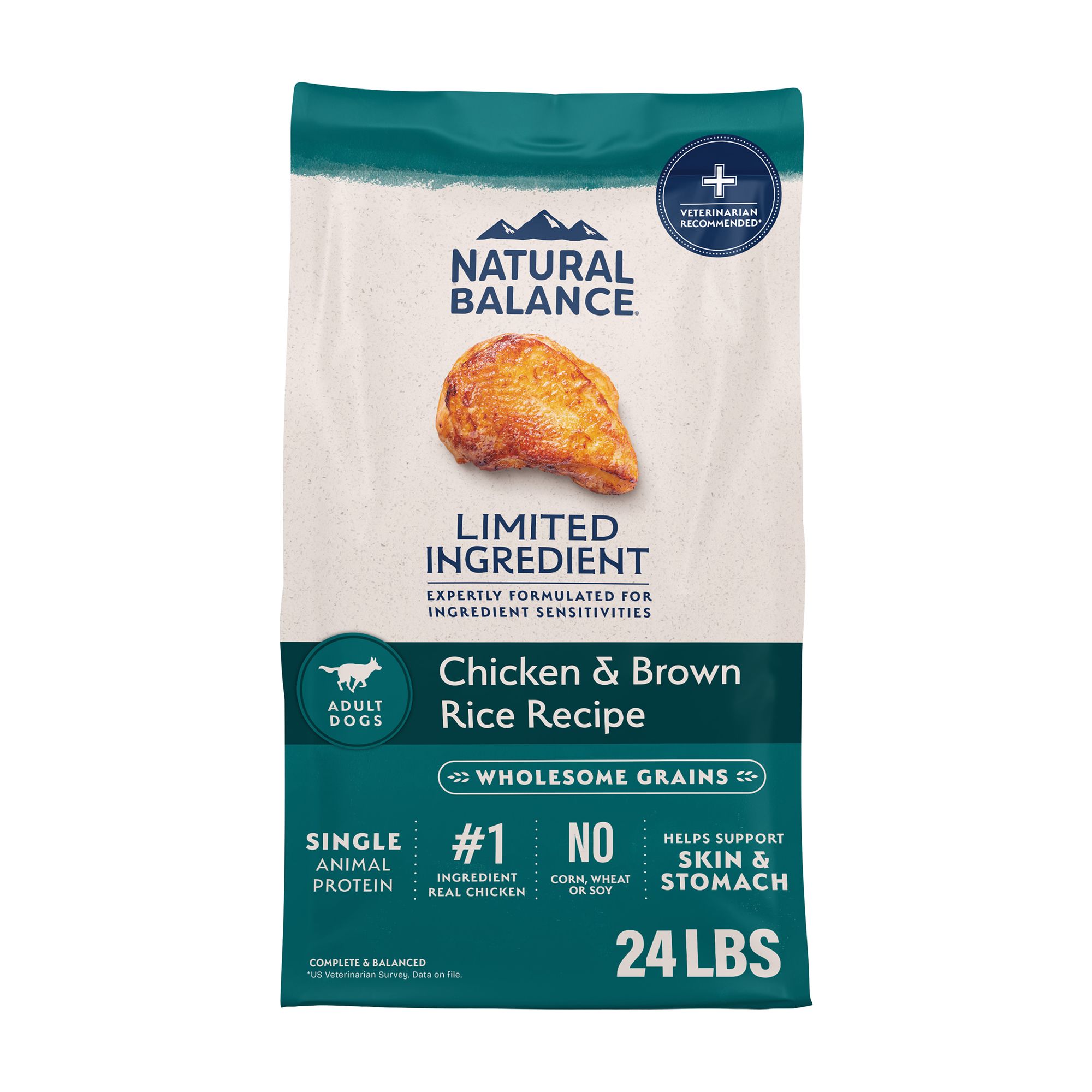 Natural Balance Limited Ingredient Diets Adult Dry Dog Food - Chicken and Brown Rice, Size: 24 lb | PetSmart