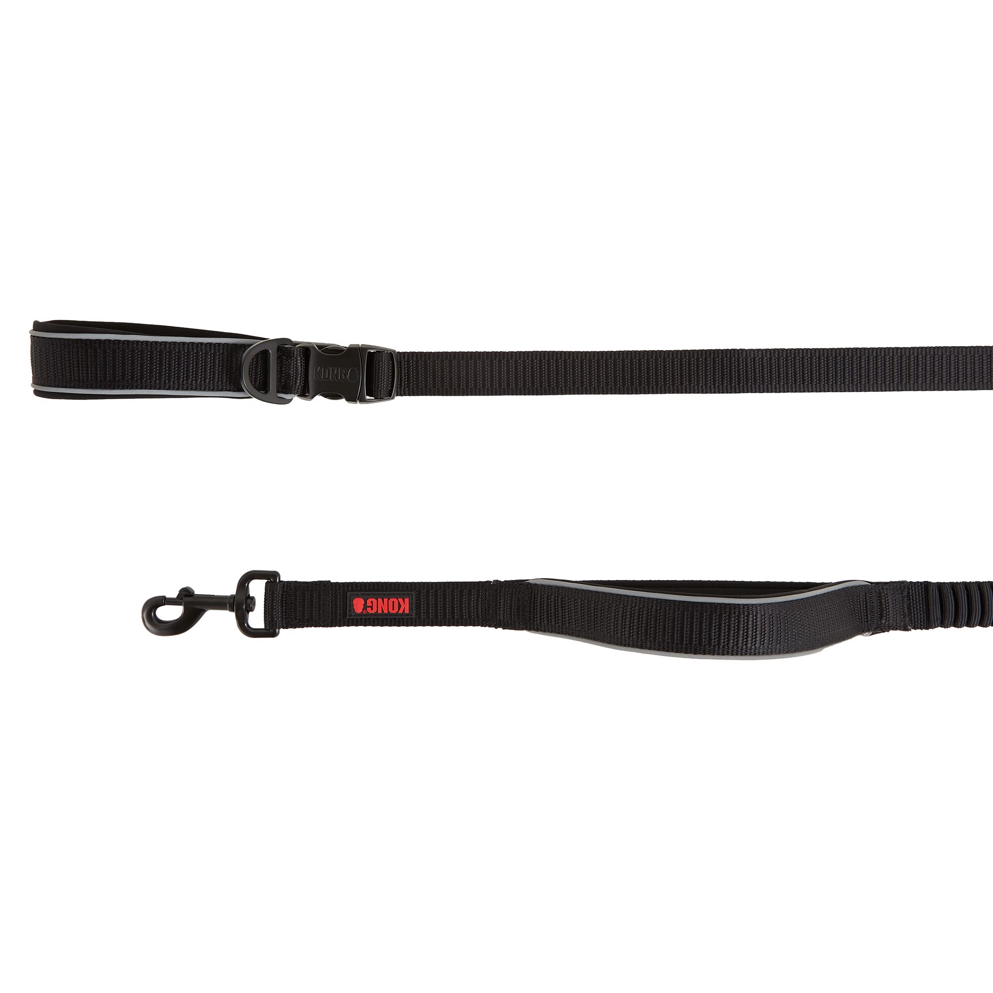 KONG Shock Absorbing Hands-Free Dog Leash: 6-ft long in Black, Size: 6 Ft | Neoprene PetSmart
